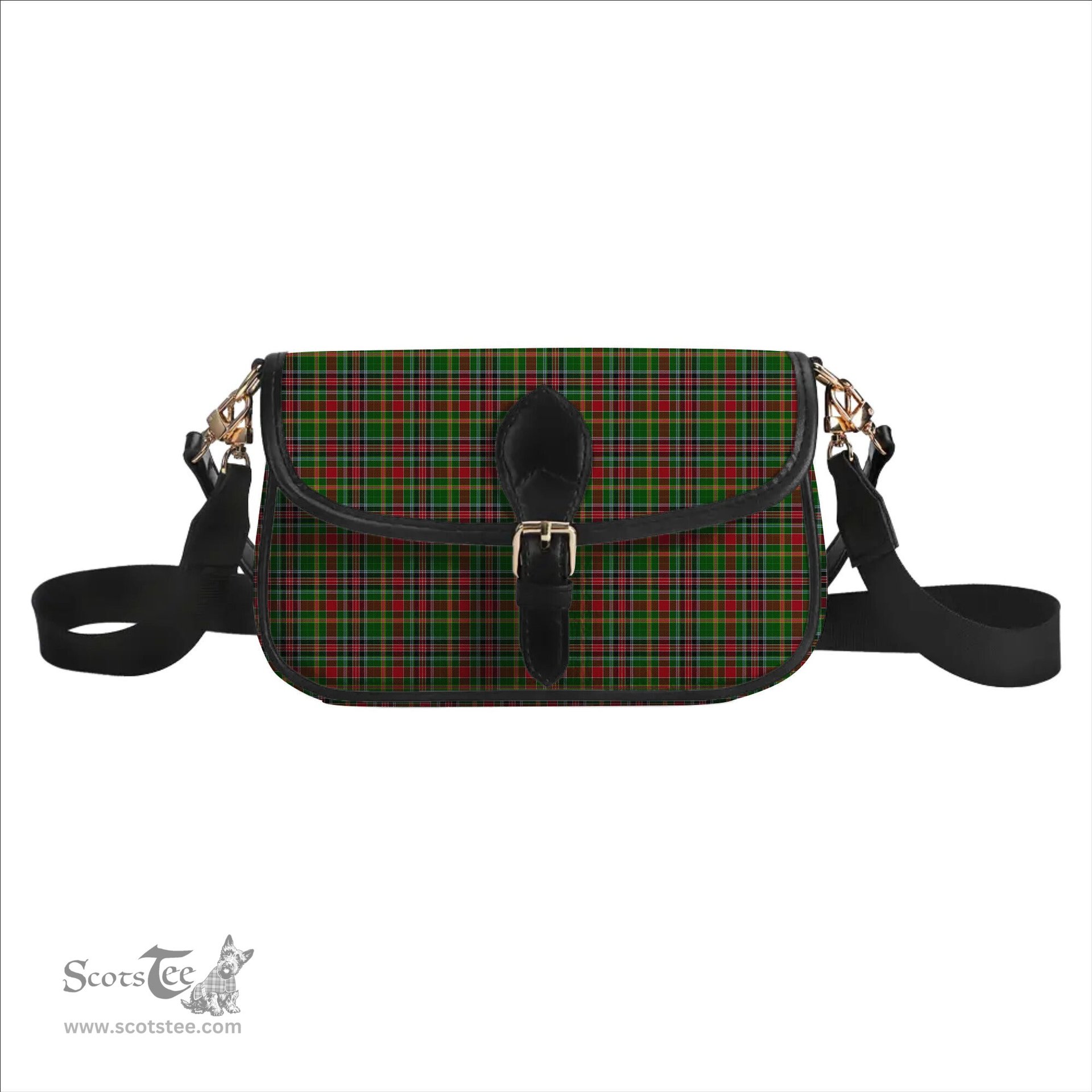 ScotsTee Shop Scottish Hunter Wilsons Tartan Women's Chain Crossbody Bag Square Bag