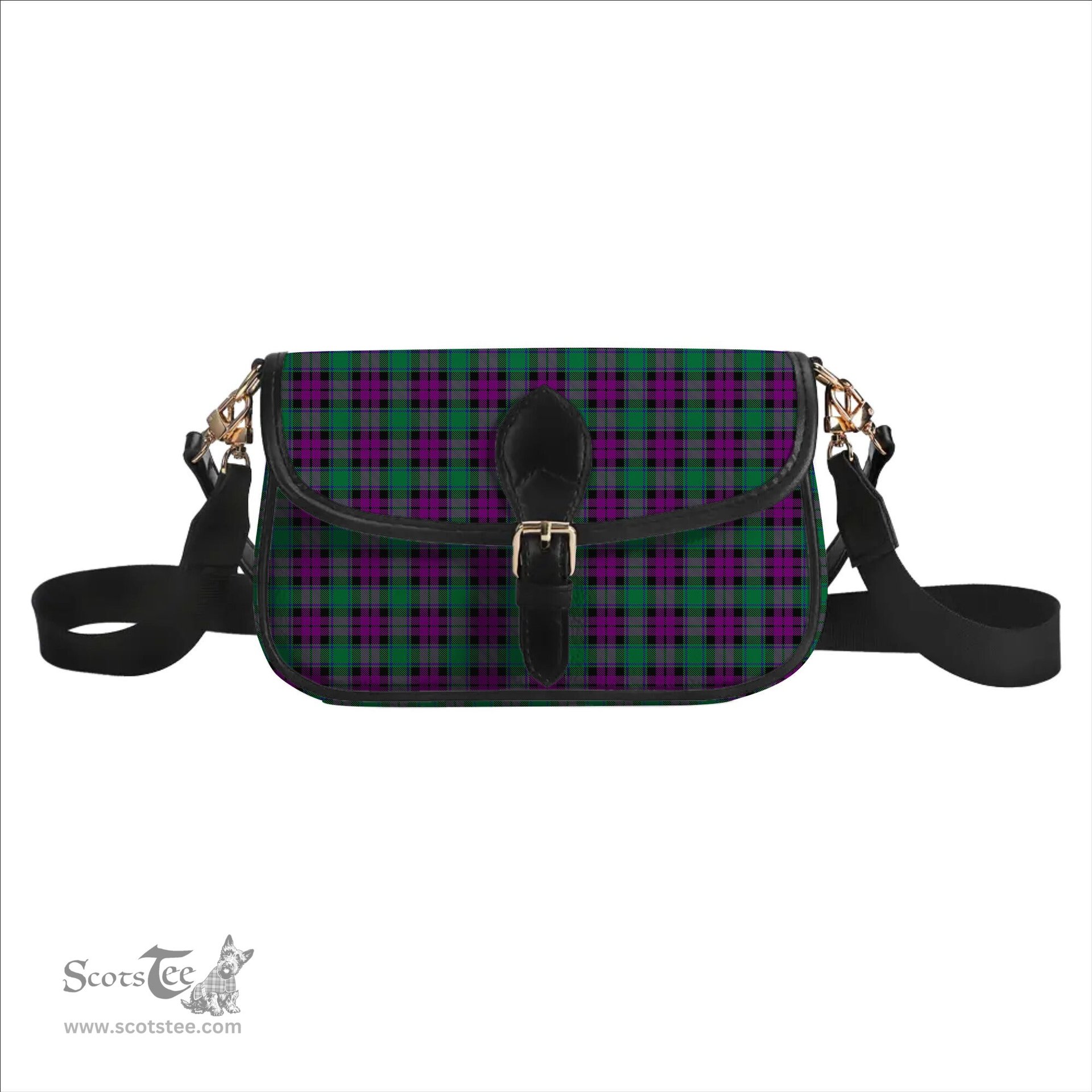ScotsTee Shop Scottish MacArthur Milton Tartan Women's Chain Crossbody Bag Square Bag