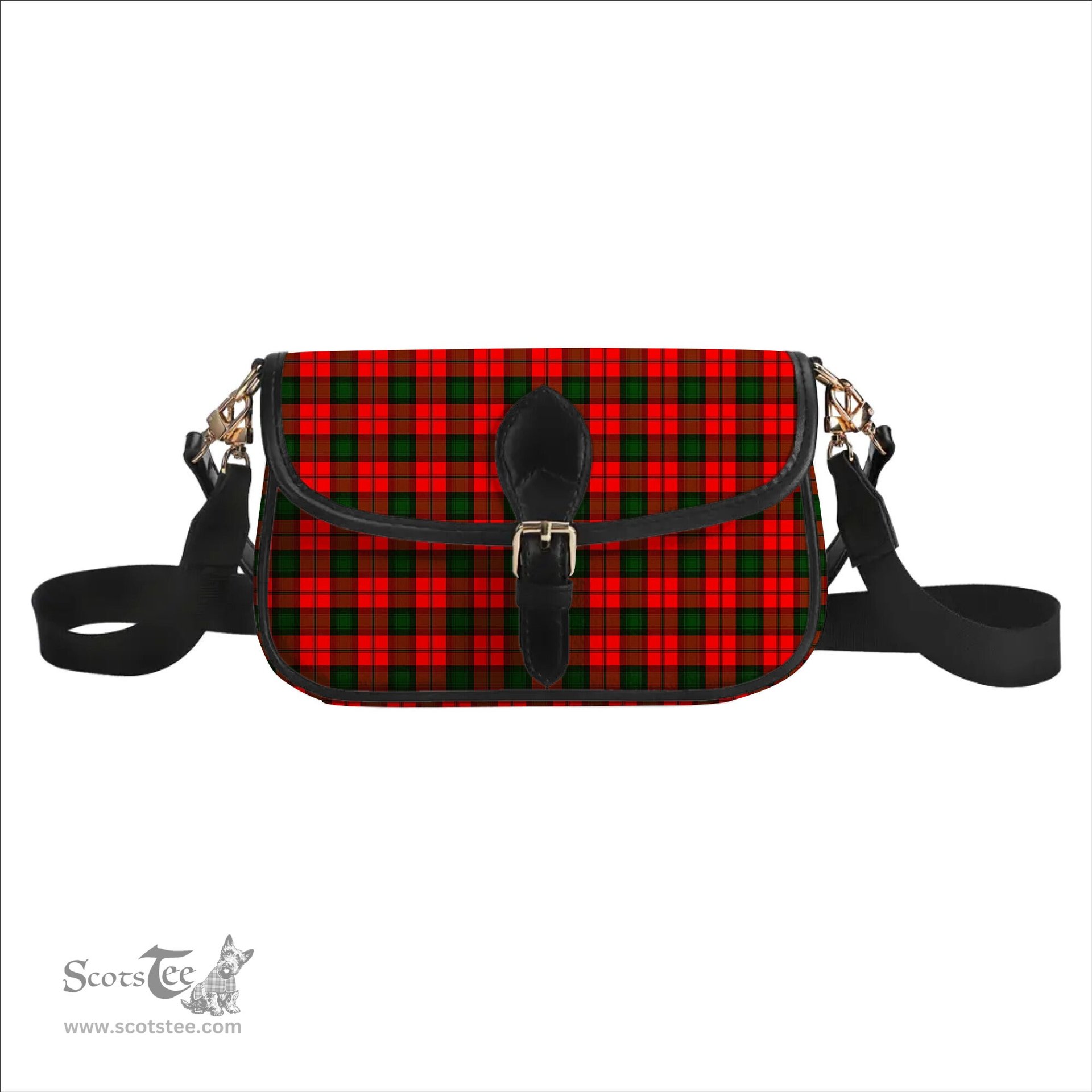 ScotsTee Shop Scottish Kerr Modern Tartan Women's Chain Crossbody Bag Square Bag