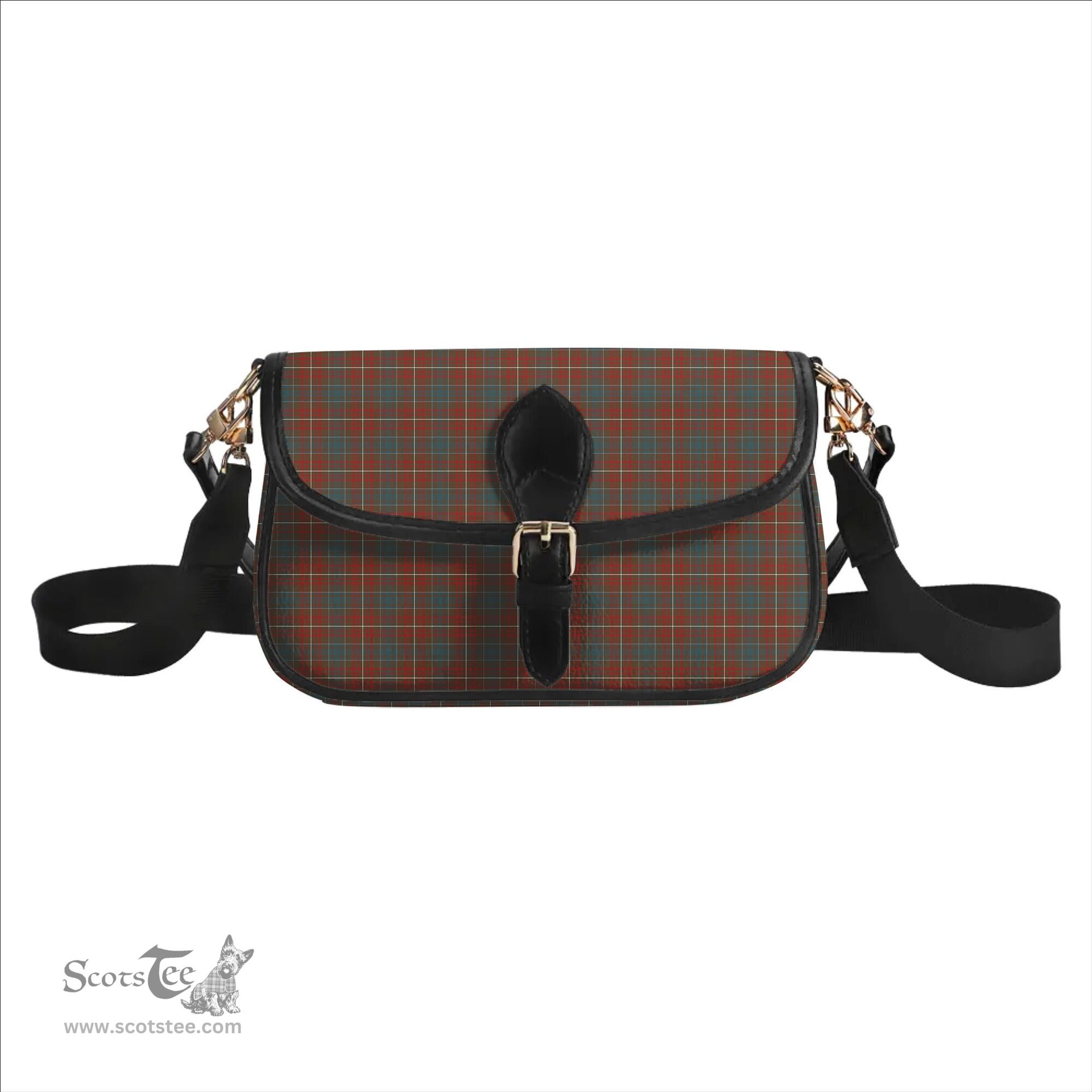 ScotsTee Shop Scottish MacConnell Weathered Tartan Women's Chain Crossbody Bag Square Bag