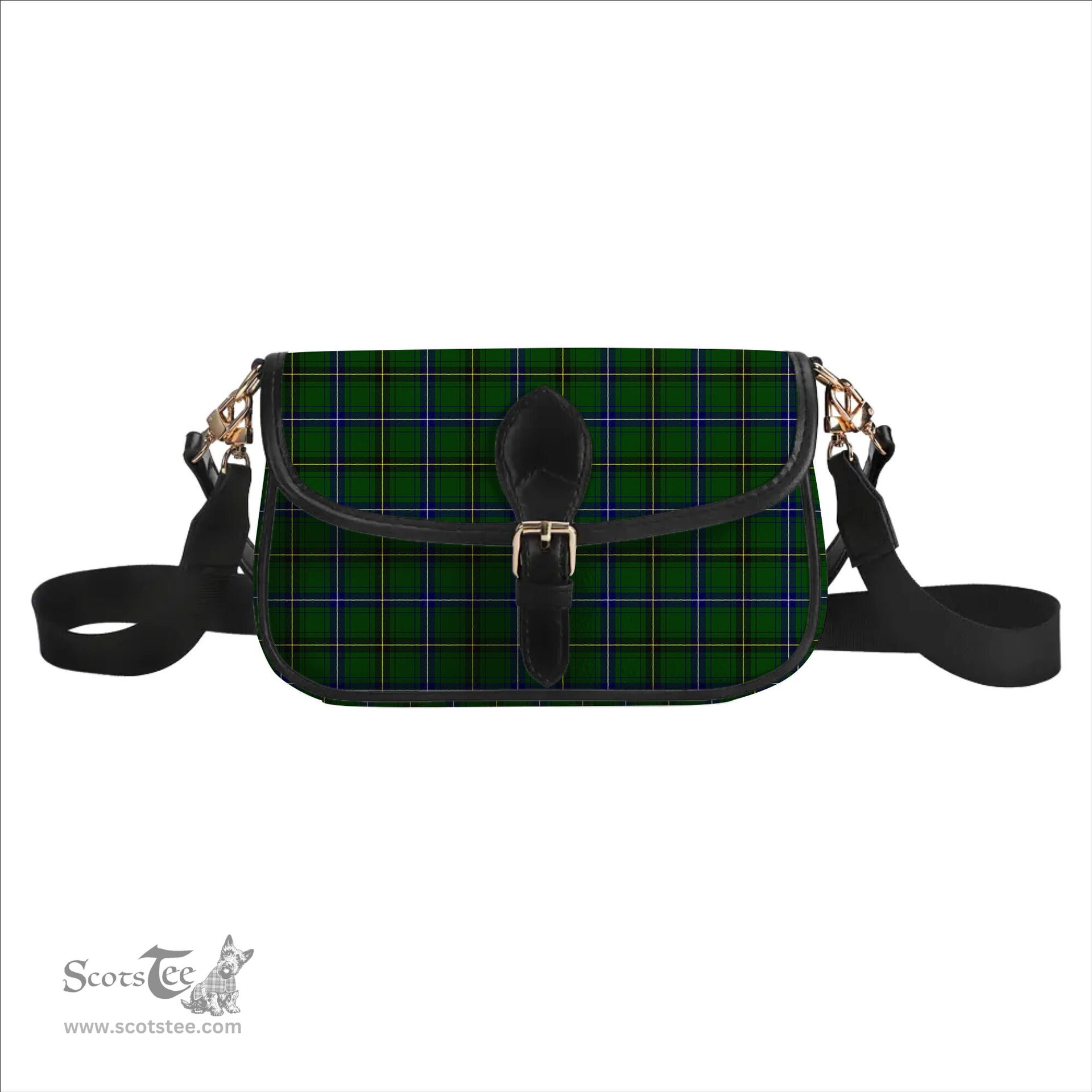 ScotsTee Shop Scottish Henderson Modern Tartan Women's Chain Crossbody Bag Square Bag