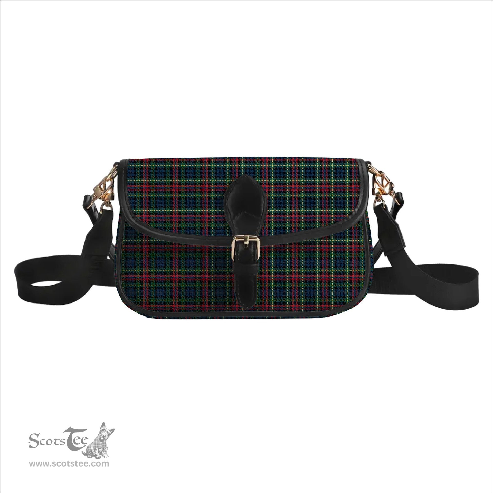 ScotsTee Shop Scottish Keith District Modern Tartan Women's Chain Crossbody Bag Square Bag