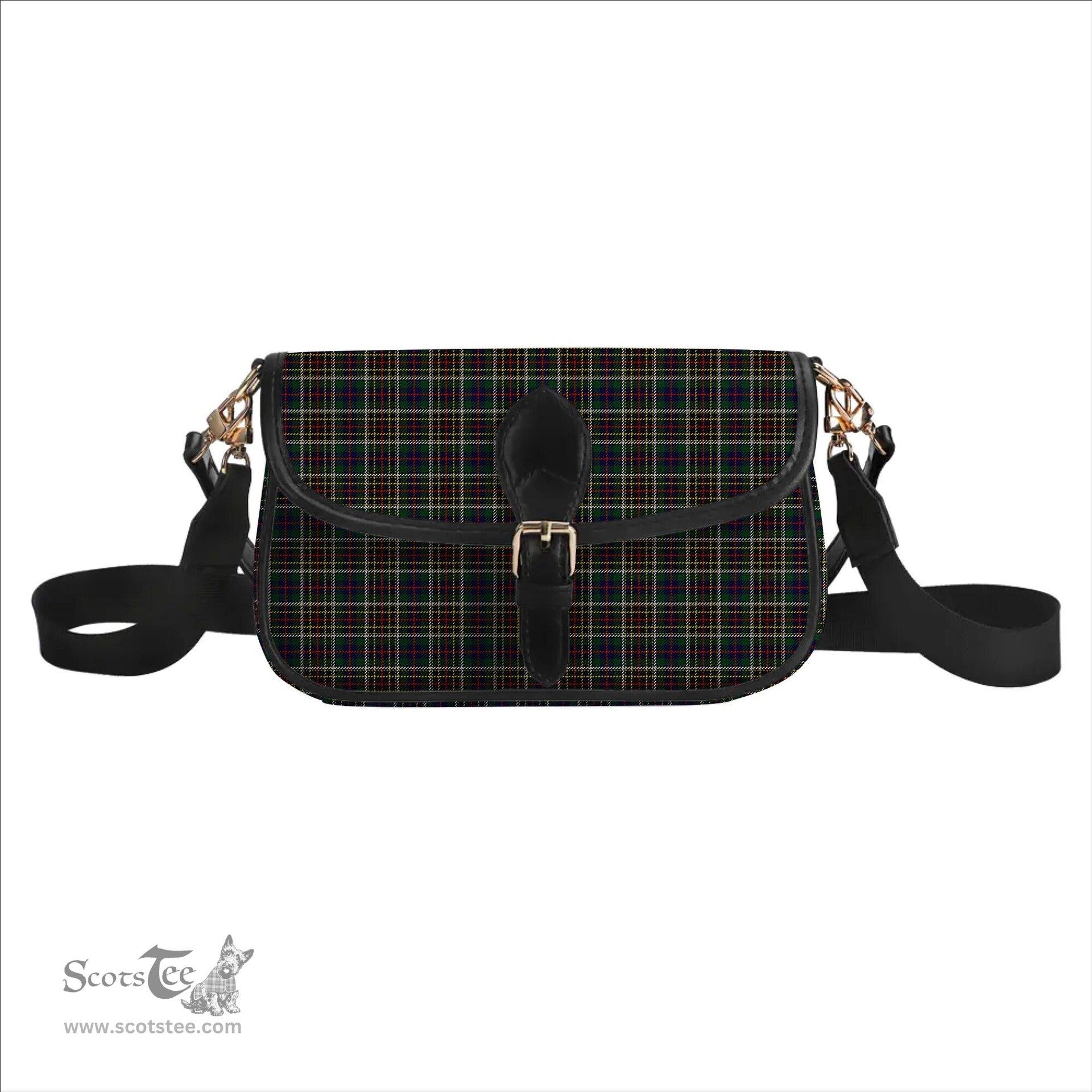 ScotsTee Shop Scottish Hislop Hunting 2 Tartan Women's Chain Crossbody Bag Square Bag