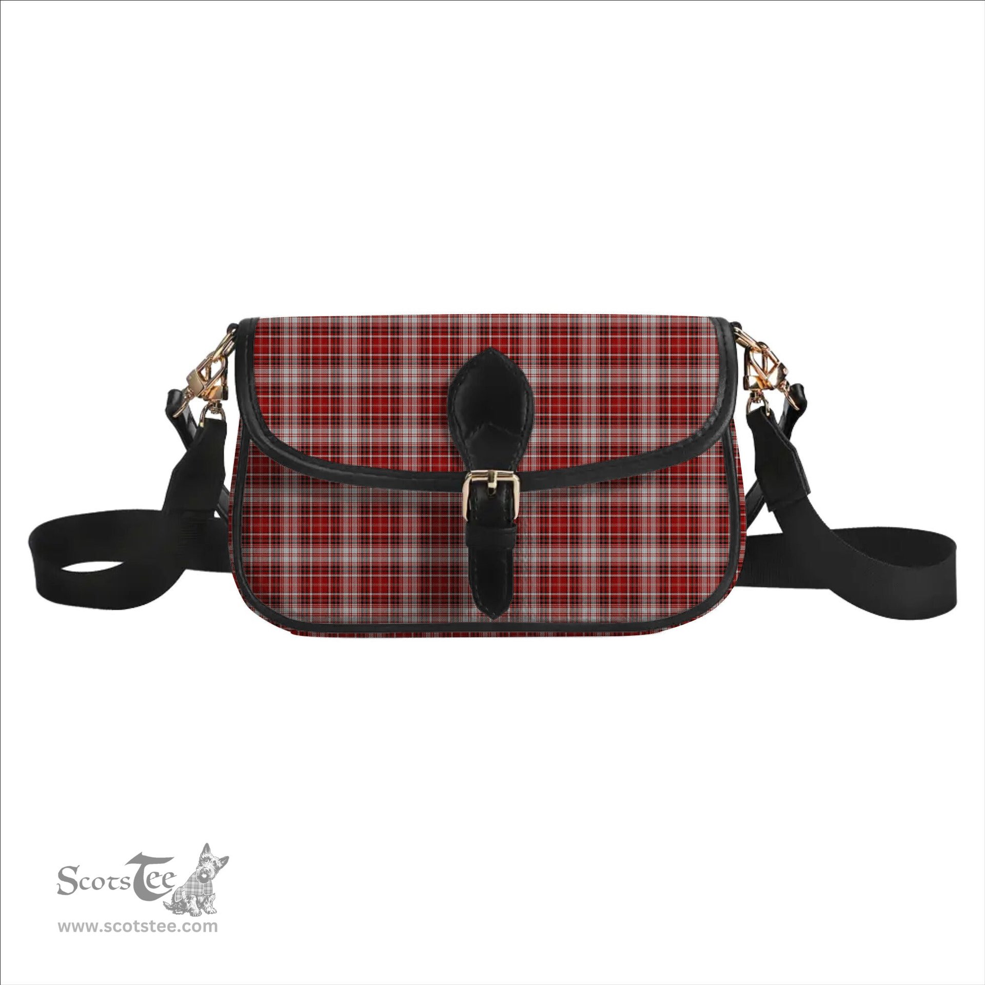 ScotsTee Shop Scottish MacDougal Dress Tartan Women's Chain Crossbody Bag Square Bag