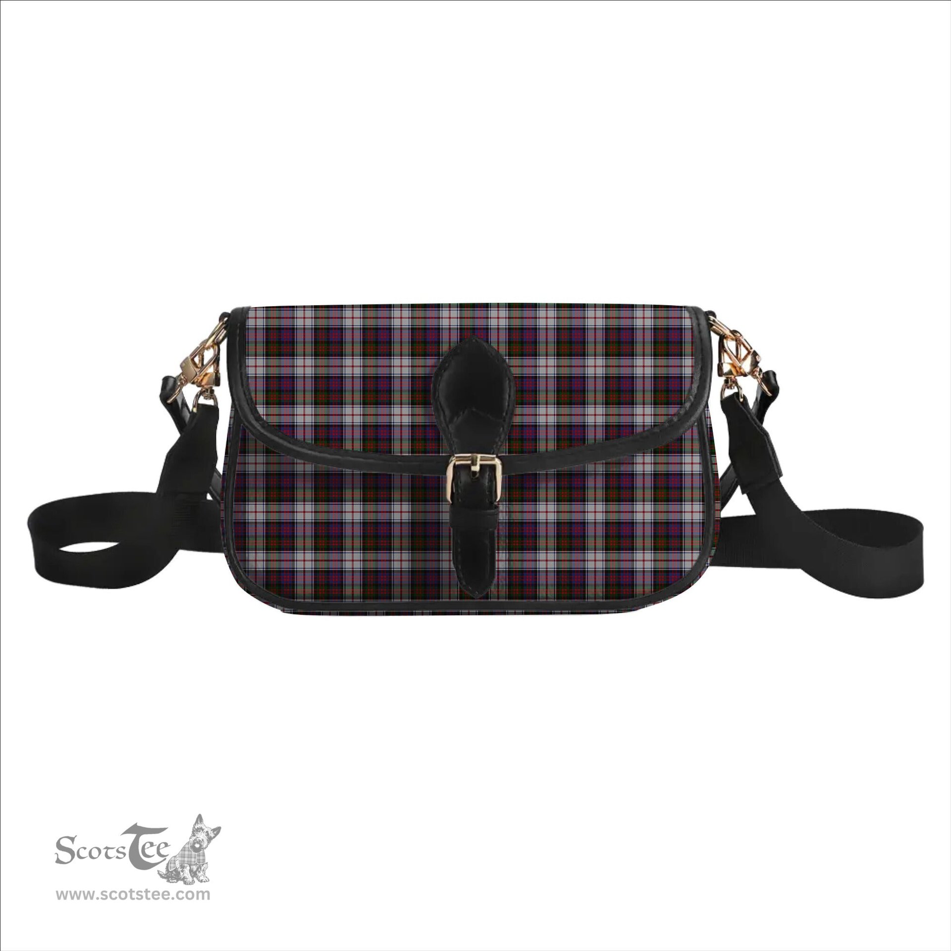 ScotsTee Shop Scottish MacDonald Dress 2 Tartan Women's Chain Crossbody Bag Square Bag