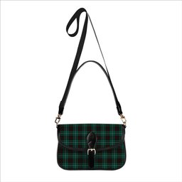 ScotsTee Shop Scottish MacAuley of Lewis Modern Tartan Women's Chain Crossbody Bag Square Bag