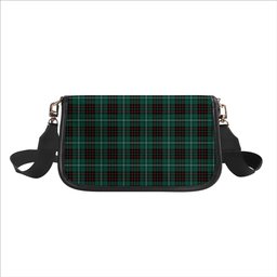 ScotsTee Shop Scottish MacAuley of Lewis Modern Tartan Women's Chain Crossbody Bag Square Bag