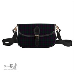 ScotsTee Shop Scottish MacArthur of Milton Hunting Tartan Women's Chain Crossbody Bag Square Bag