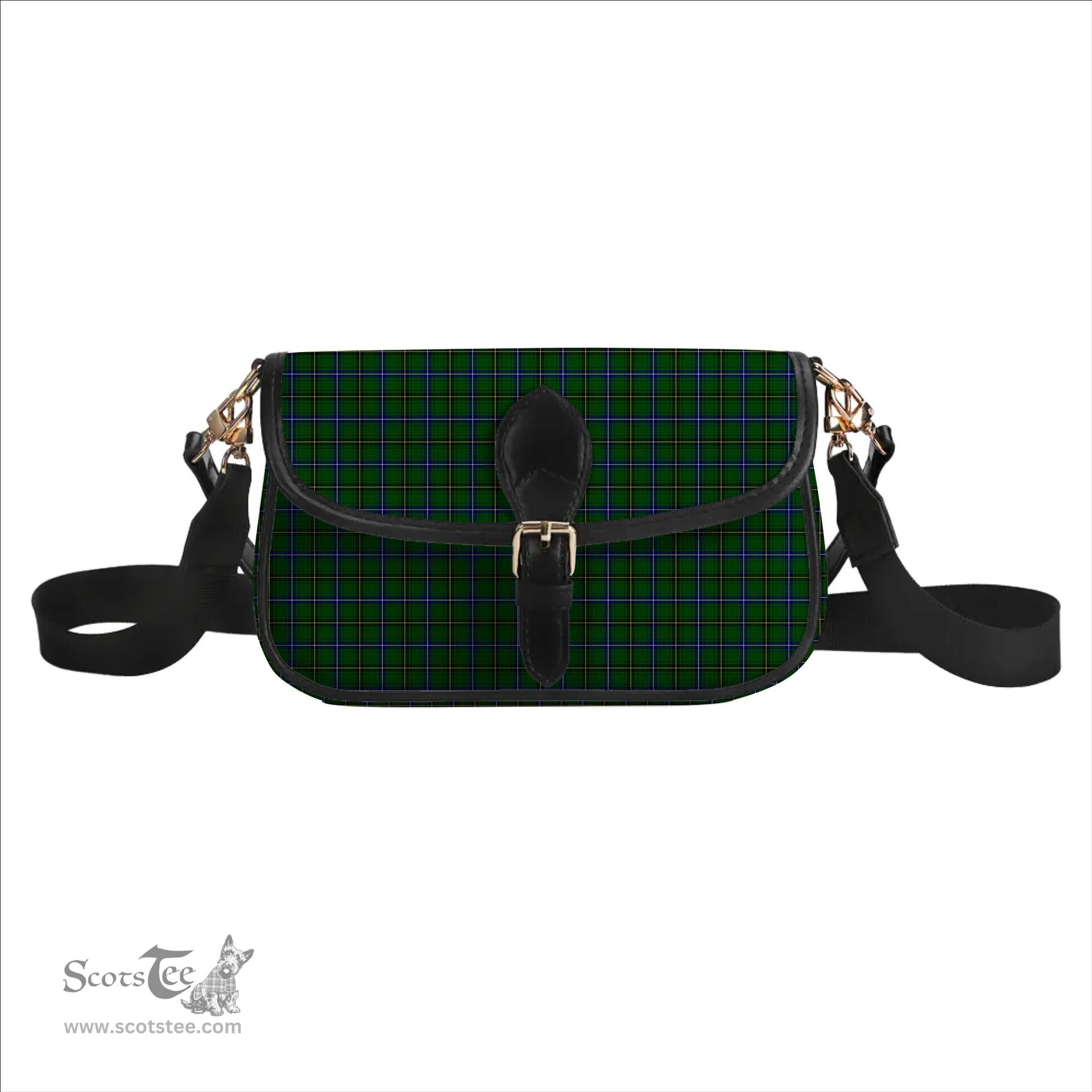 ScotsTee Shop Scottish MacKendrick Modern Tartan Women's Chain Crossbody Bag Square Bag