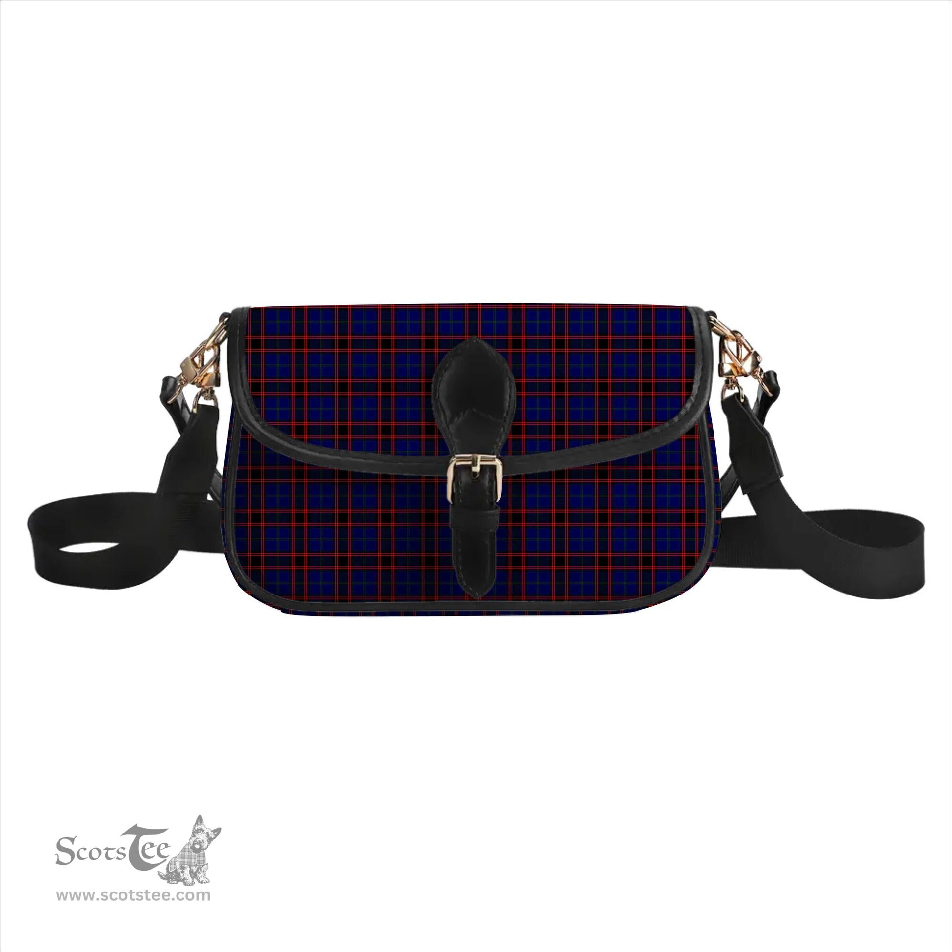 ScotsTee Shop Scottish Hume Modern Tartan Women's Chain Crossbody Bag Square Bag