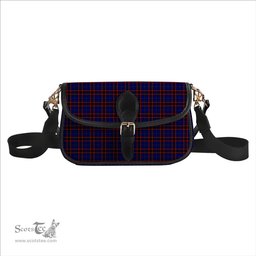 ScotsTee Shop Scottish Hume Modern Tartan Women's Chain Crossbody Bag Square Bag