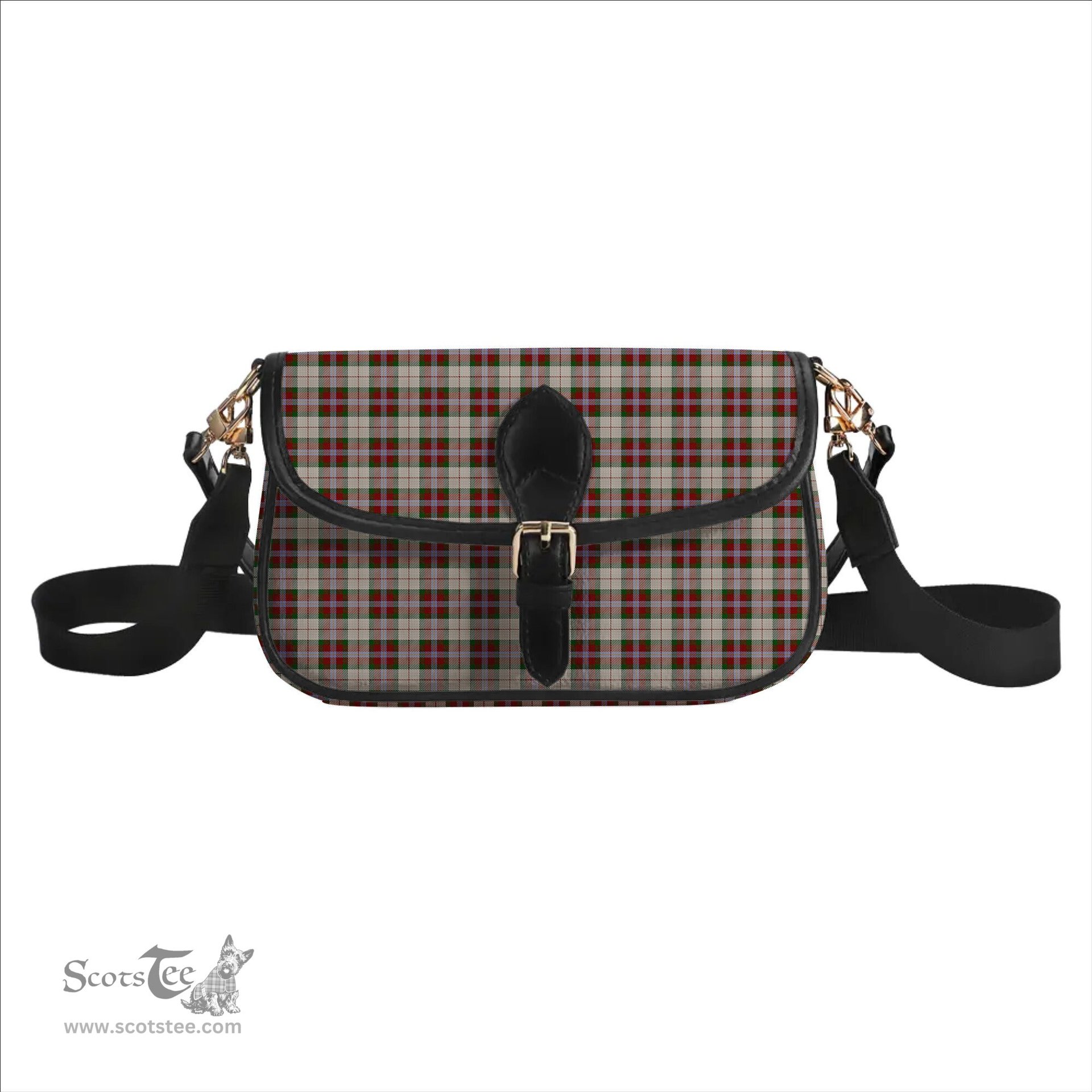 ScotsTee Shop Scottish MacLean Dress Tartan Women's Chain Crossbody Bag Square Bag