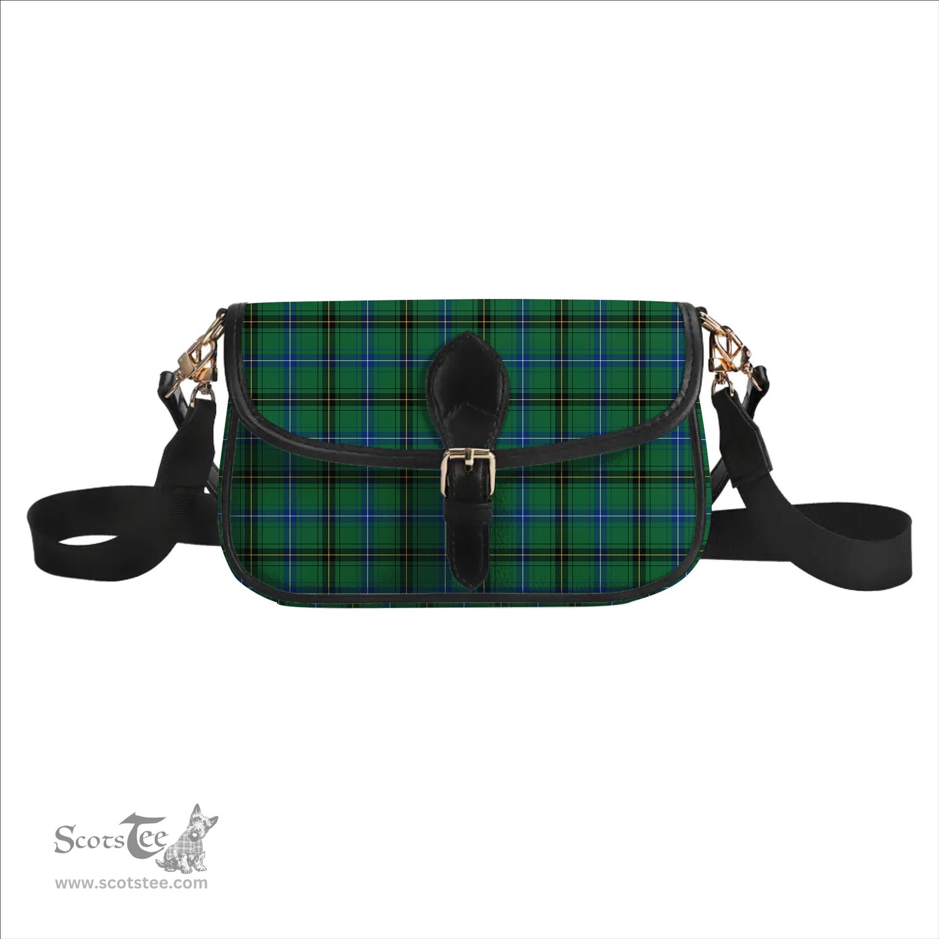 ScotsTee Shop Scottish Henderson Ancient Tartan Women's Chain Crossbody Bag Square Bag