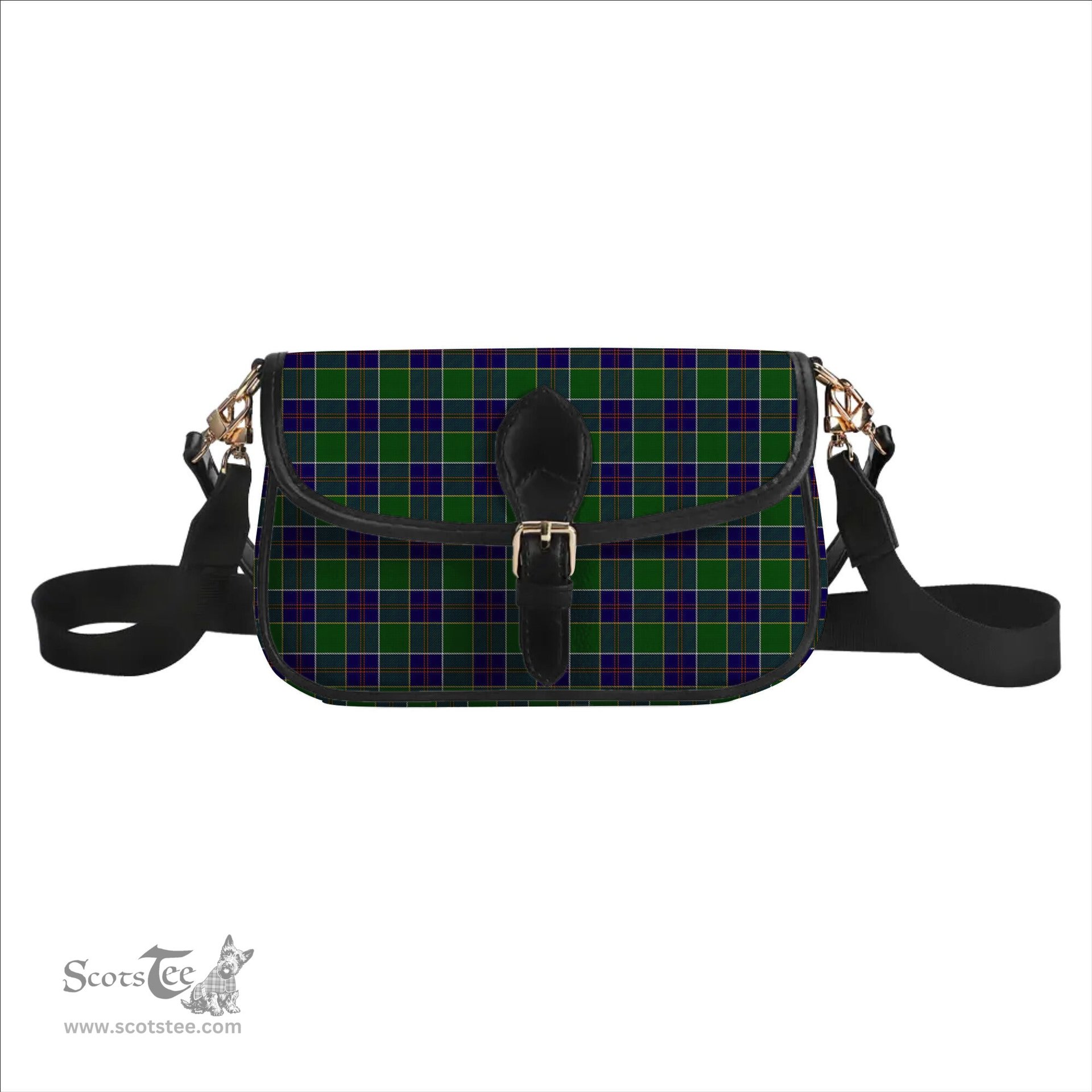 ScotsTee Shop Scottish Inkster Tartan Women's Chain Crossbody Bag Square Bag