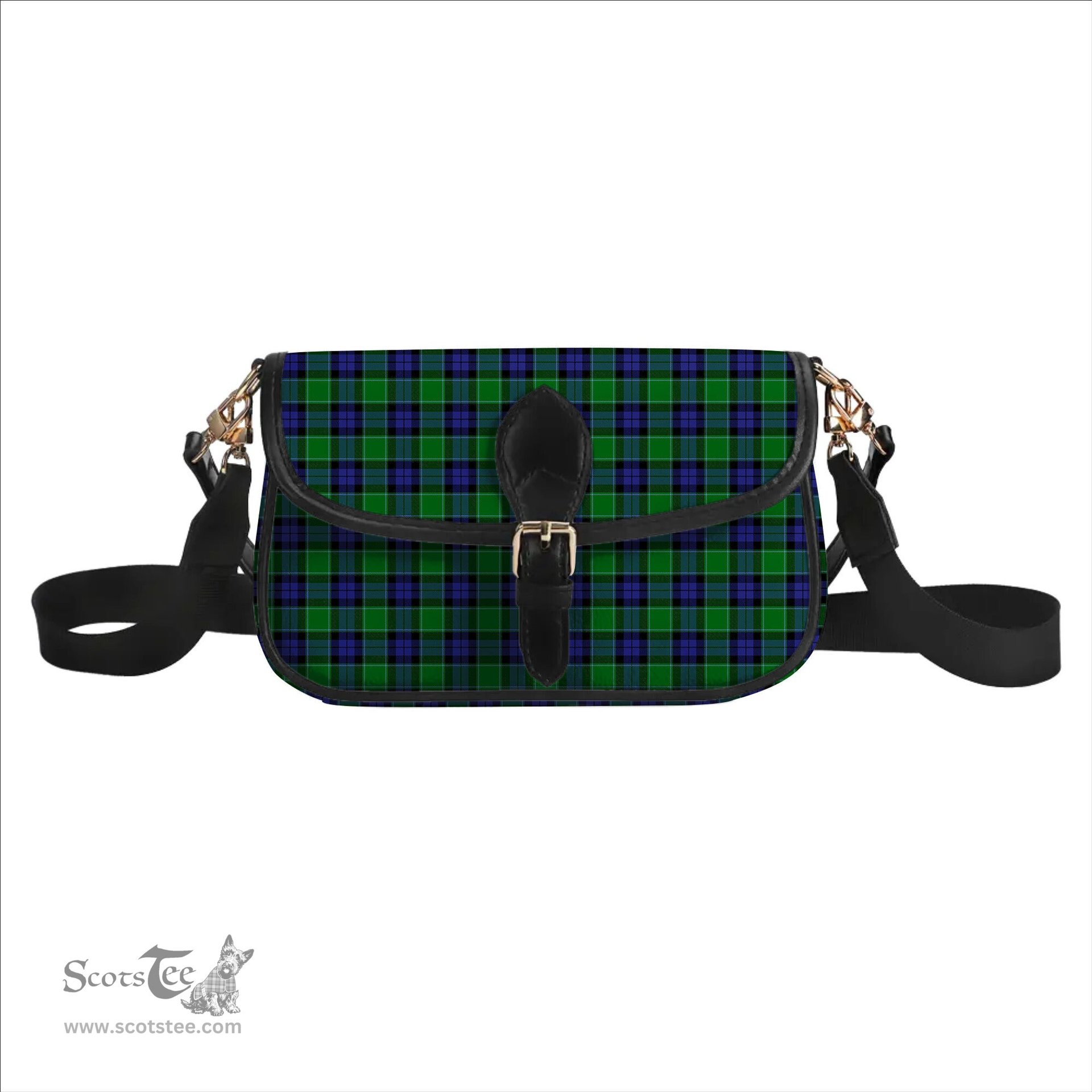 ScotsTee Shop Scottish Haldane Tartan Women's Chain Crossbody Bag Square Bag