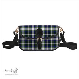 ScotsTee Shop Scottish Gordon Dress Modern Tartan Women's Chain Crossbody Bag Square Bag