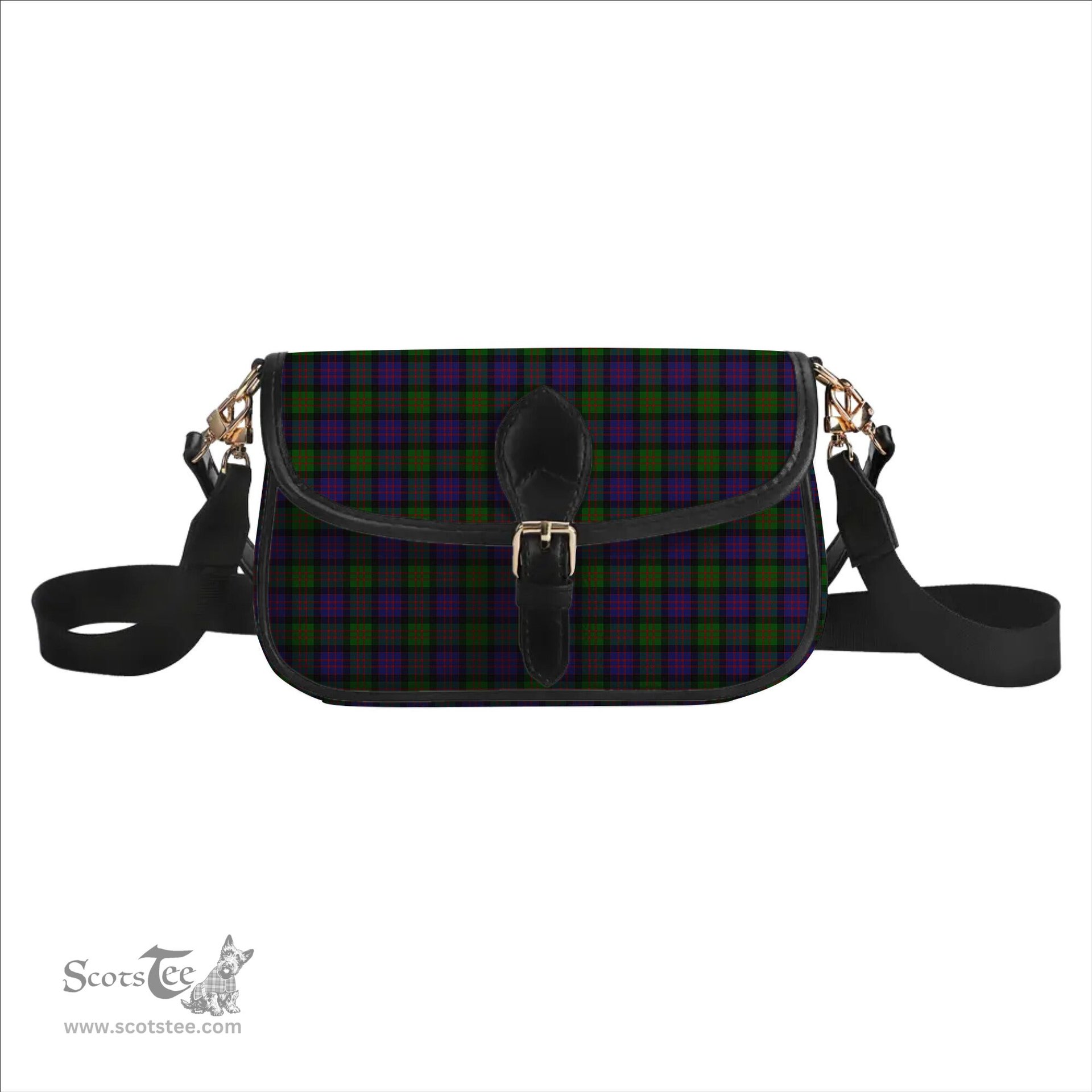 ScotsTee Shop Scottish MacDonald Tartan Women's Chain Crossbody Bag Square Bag