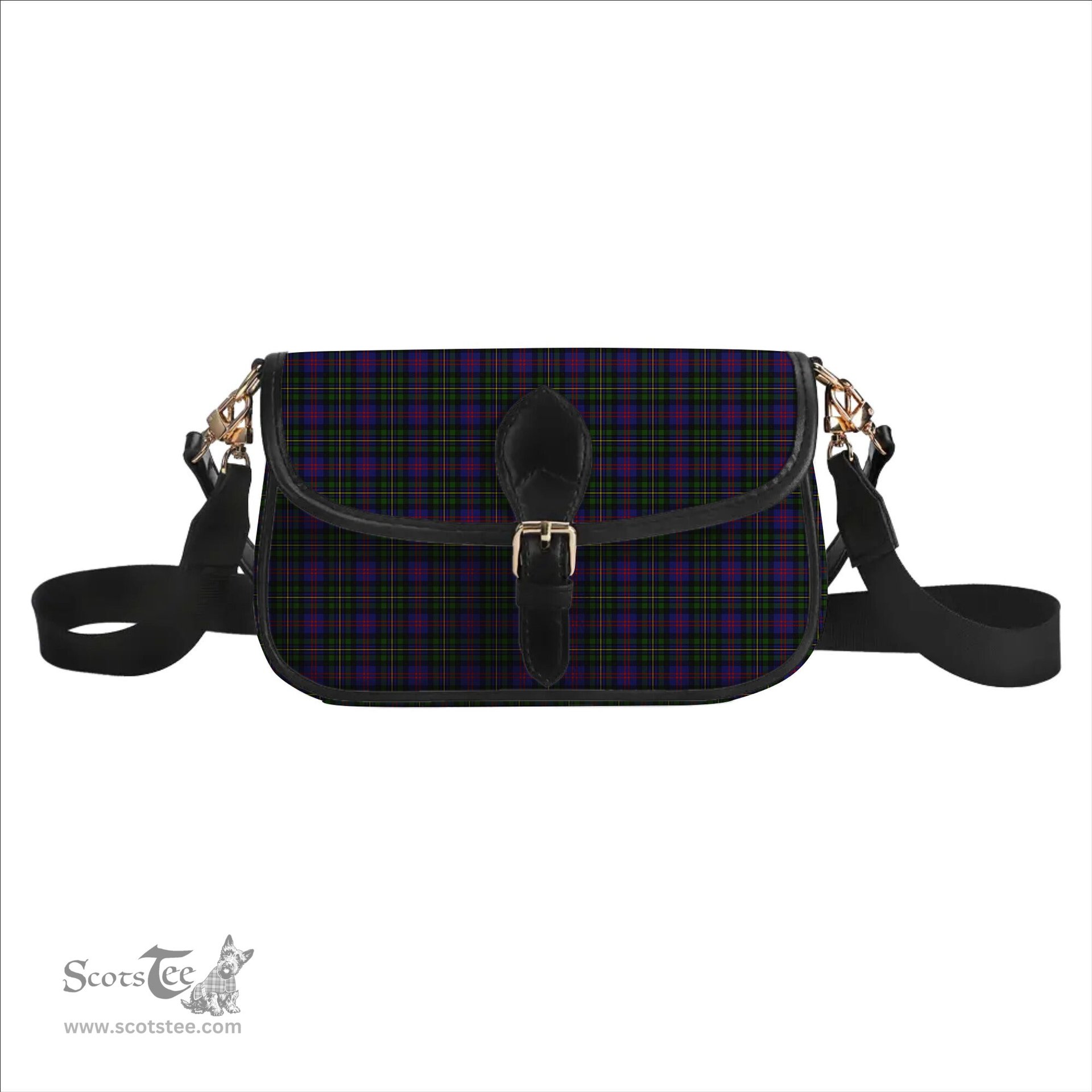 ScotsTee Shop Scottish MacCallum of Berwick Tartan Women's Chain Crossbody Bag Square Bag