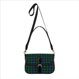ScotsTee Shop Scottish Gordon Modern Tartan Women's Chain Crossbody Bag Square Bag
