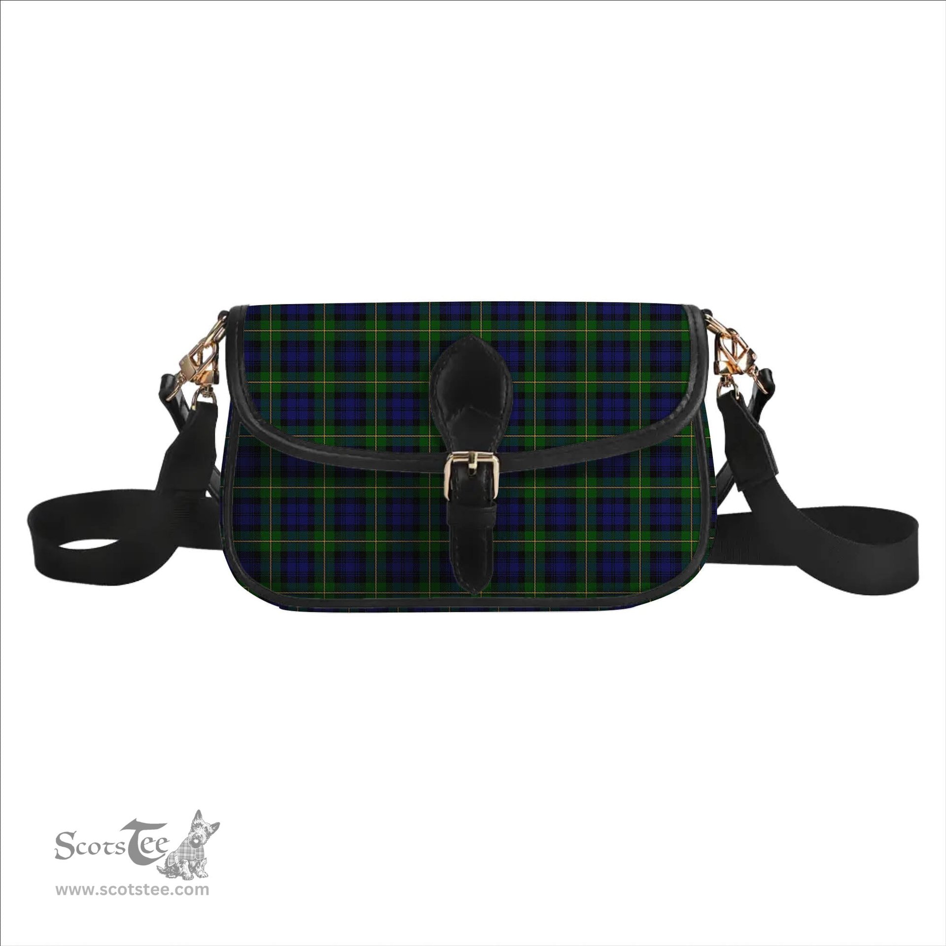 ScotsTee Shop Scottish Gordon Tartan Women's Chain Crossbody Bag Square Bag