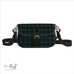 ScotsTee Shop Scottish Gordon Tartan Women's Chain Crossbody Bag Square Bag