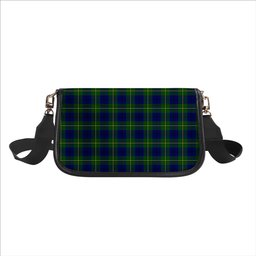 ScotsTee Shop Scottish Johnston Modern Tartan Women's Chain Crossbody Bag Square Bag