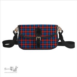 ScotsTee Shop Scottish Graham of Menteith Red Ancient Tartan Women's Chain Crossbody Bag Square Bag