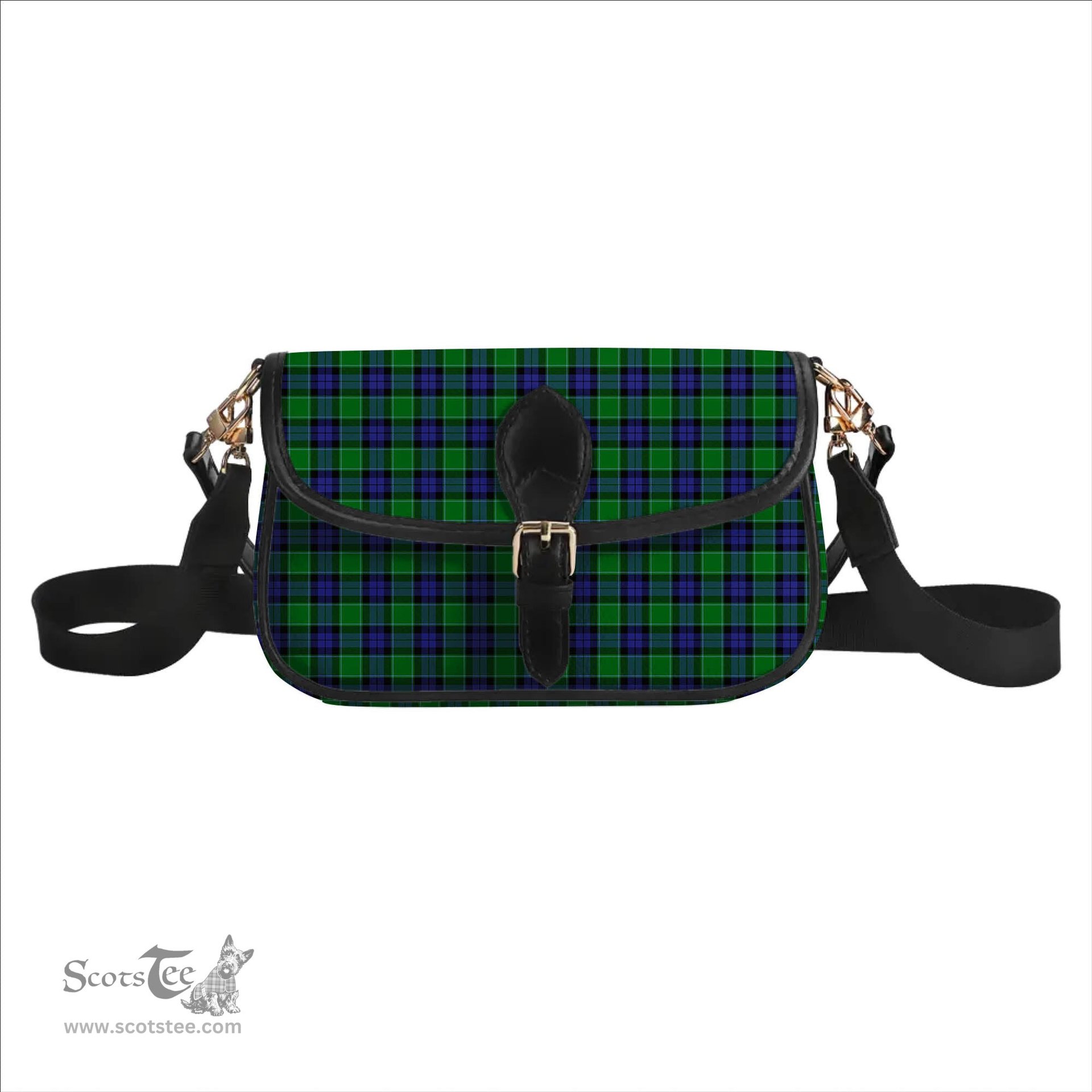 ScotsTee Shop Scottish Graham of Menteith Modern Tartan Women's Chain Crossbody Bag Square Bag