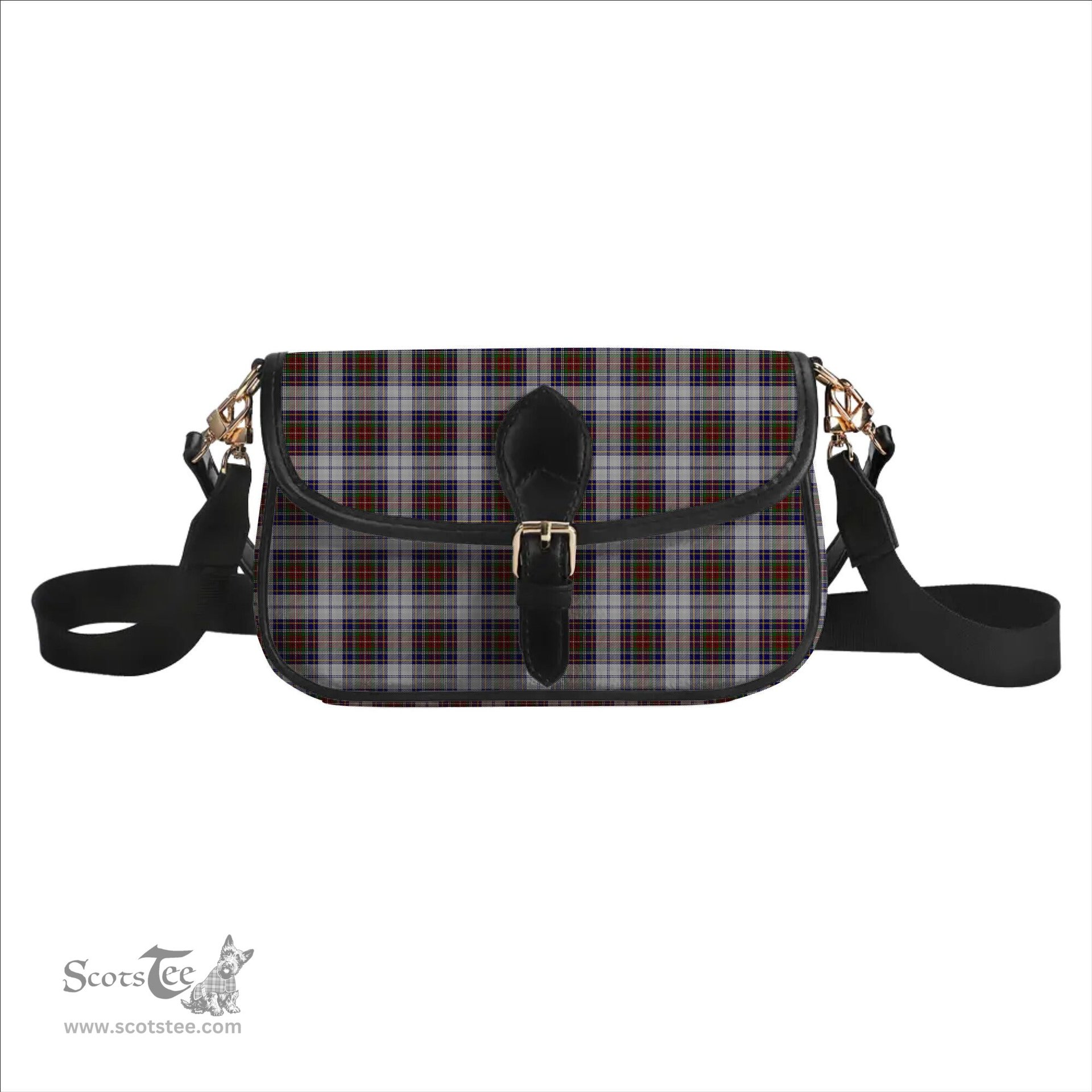 ScotsTee Shop Scottish MacBeth Dress Tartan Women's Chain Crossbody Bag Square Bag