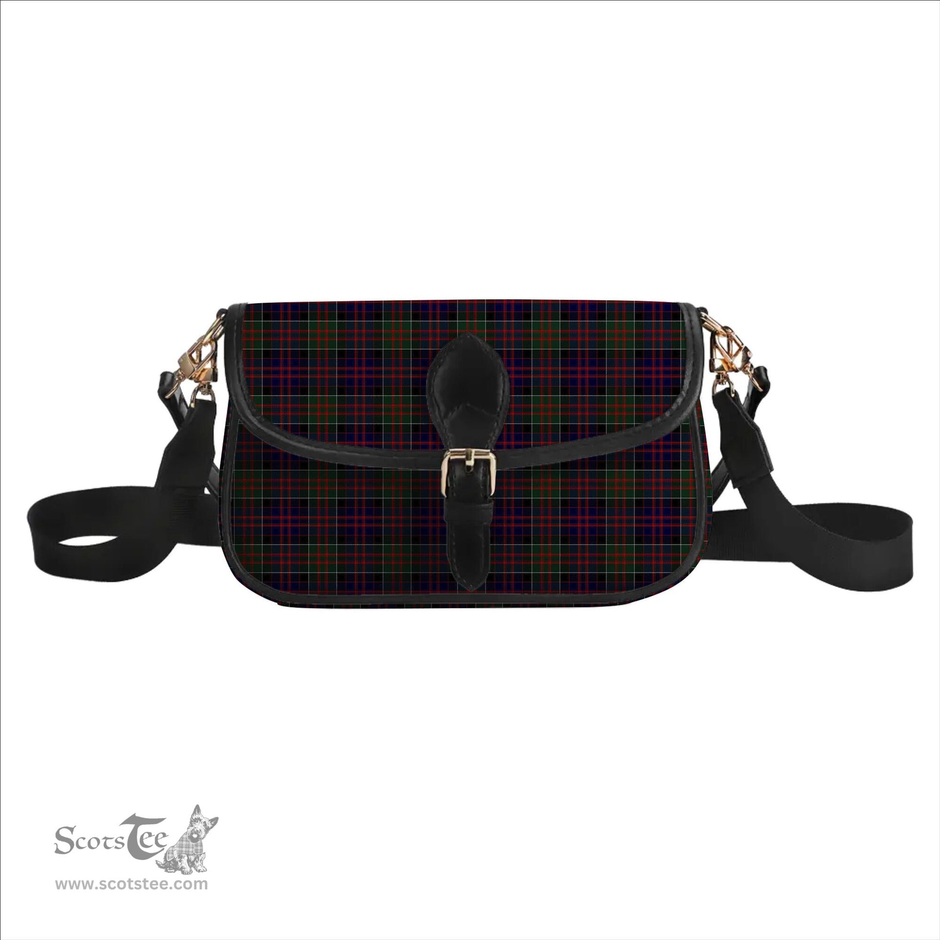 ScotsTee Shop Scottish MacDonald of Clan Ranald Tartan Women's Chain Crossbody Bag Square Bag
