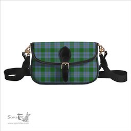 ScotsTee Shop Scottish Irvine of Bonshaw Ancient Tartan Women's Chain Crossbody Bag Square Bag