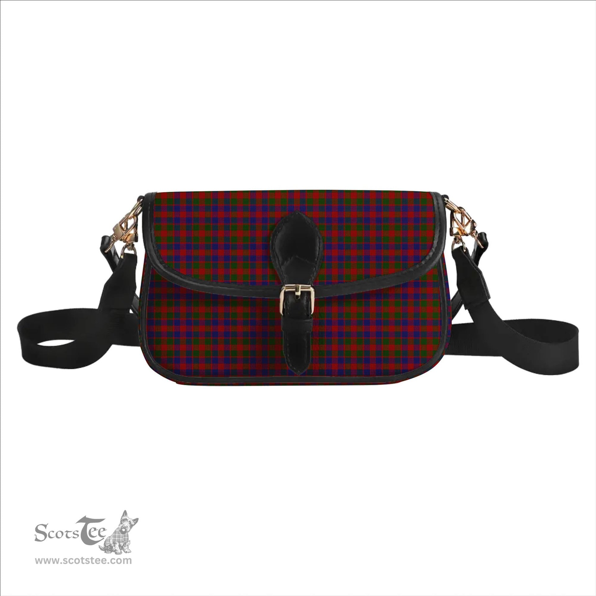 ScotsTee Shop Scottish Gow Tartan Women's Chain Crossbody Bag Square Bag