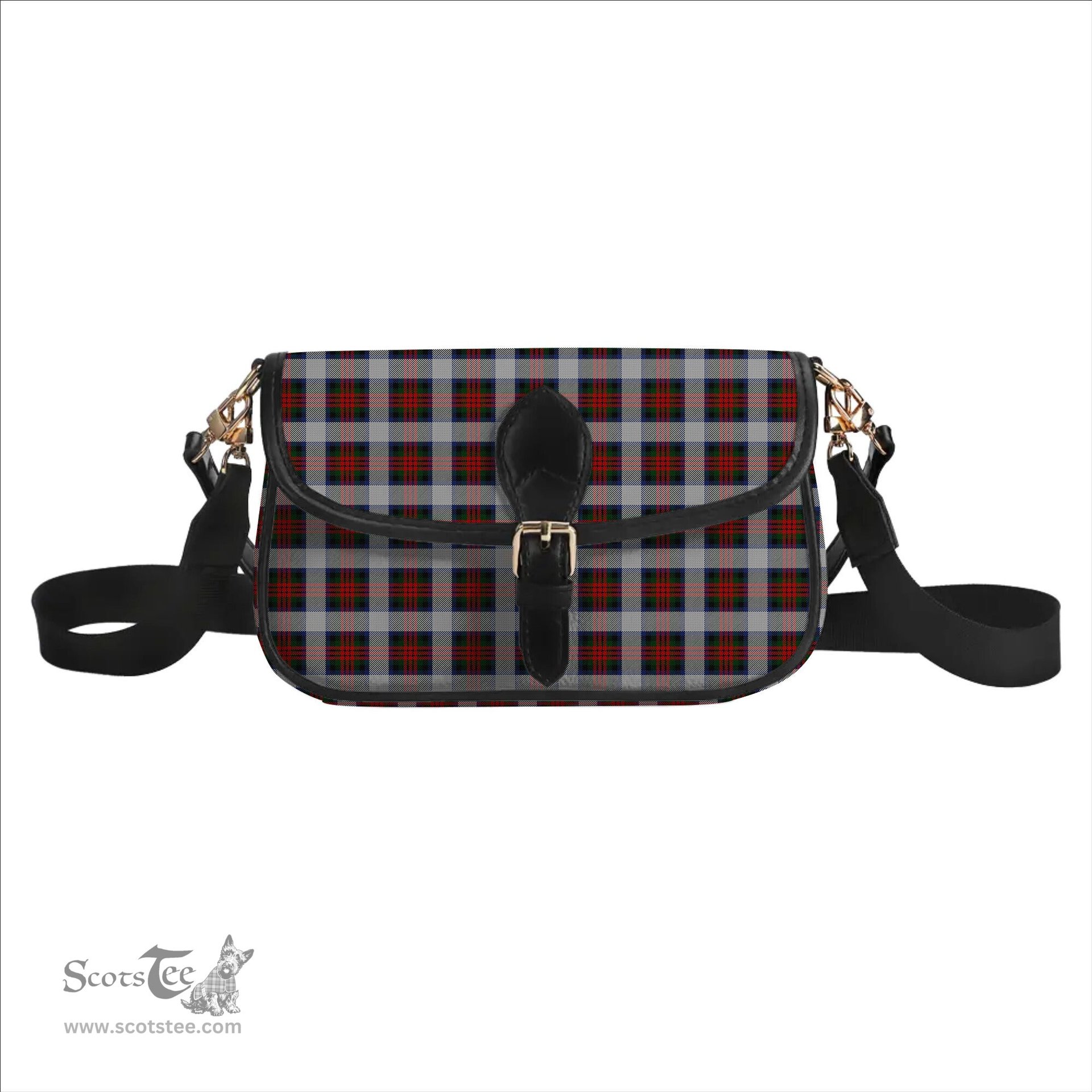 ScotsTee Shop Scottish MacDuff Dress 5 Tartan Women's Chain Crossbody Bag Square Bag