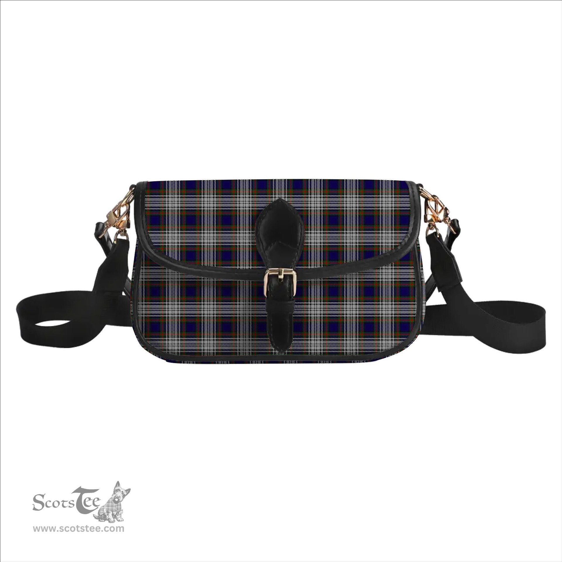 ScotsTee Shop Scottish Highfield Dress Tartan Women's Chain Crossbody Bag Square Bag