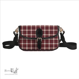 ScotsTee Shop Scottish MacFarlane Dress Modern Tartan Women's Chain Crossbody Bag Square Bag