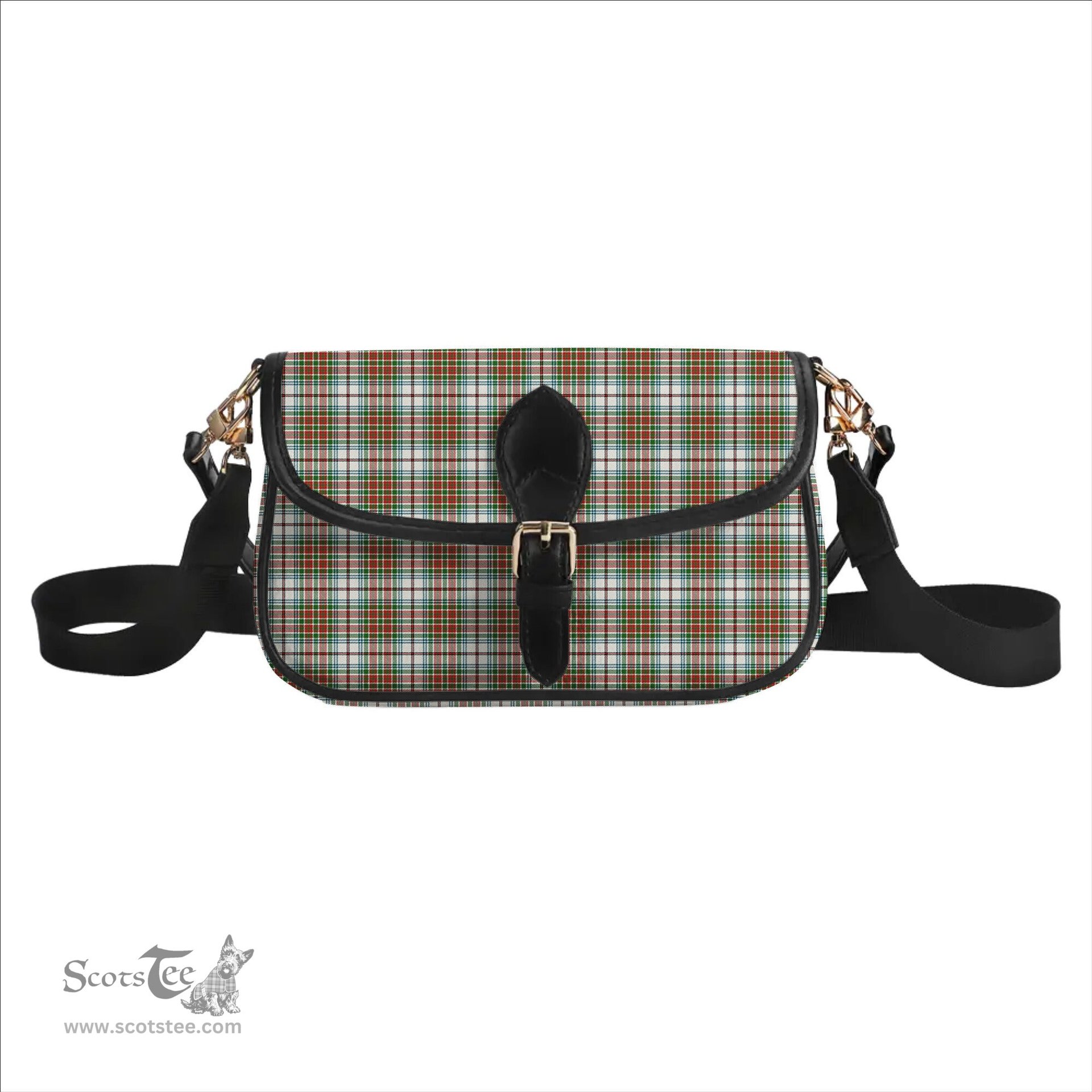 ScotsTee Shop Scottish MacBean Dress Ancient Tartan Women's Chain Crossbody Bag Square Bag