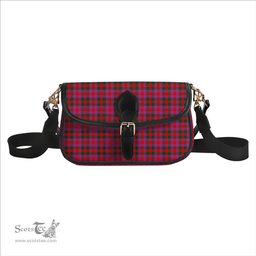 ScotsTee Shop Scottish MacGowan Portrait Modern Tartan Women's Chain Crossbody Bag Square Bag