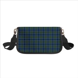 ScotsTee Shop Scottish Greenshields Tartan Women's Chain Crossbody Bag Square Bag