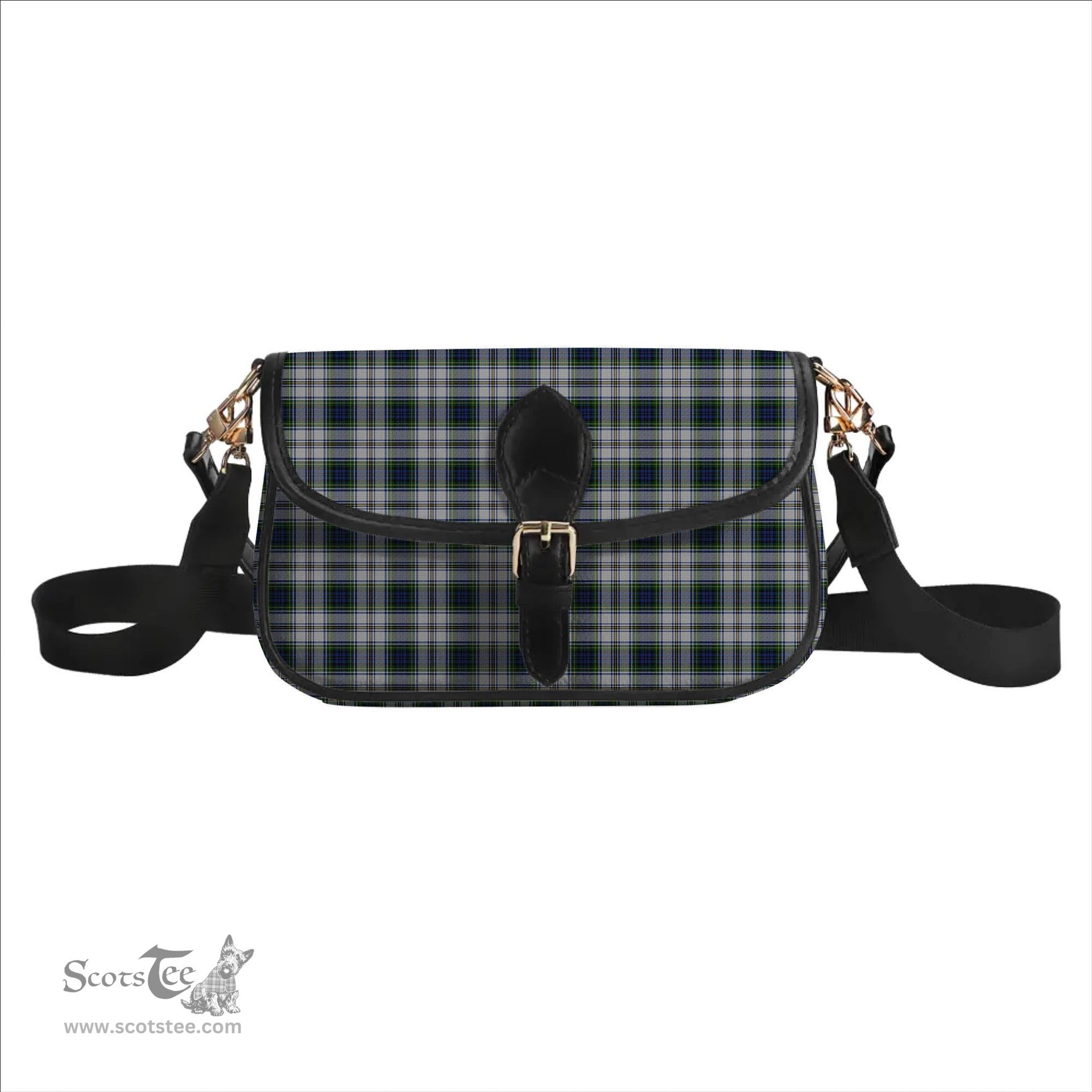 ScotsTee Shop Scottish Gordon Dress 3 Tartan Women's Chain Crossbody Bag Square Bag