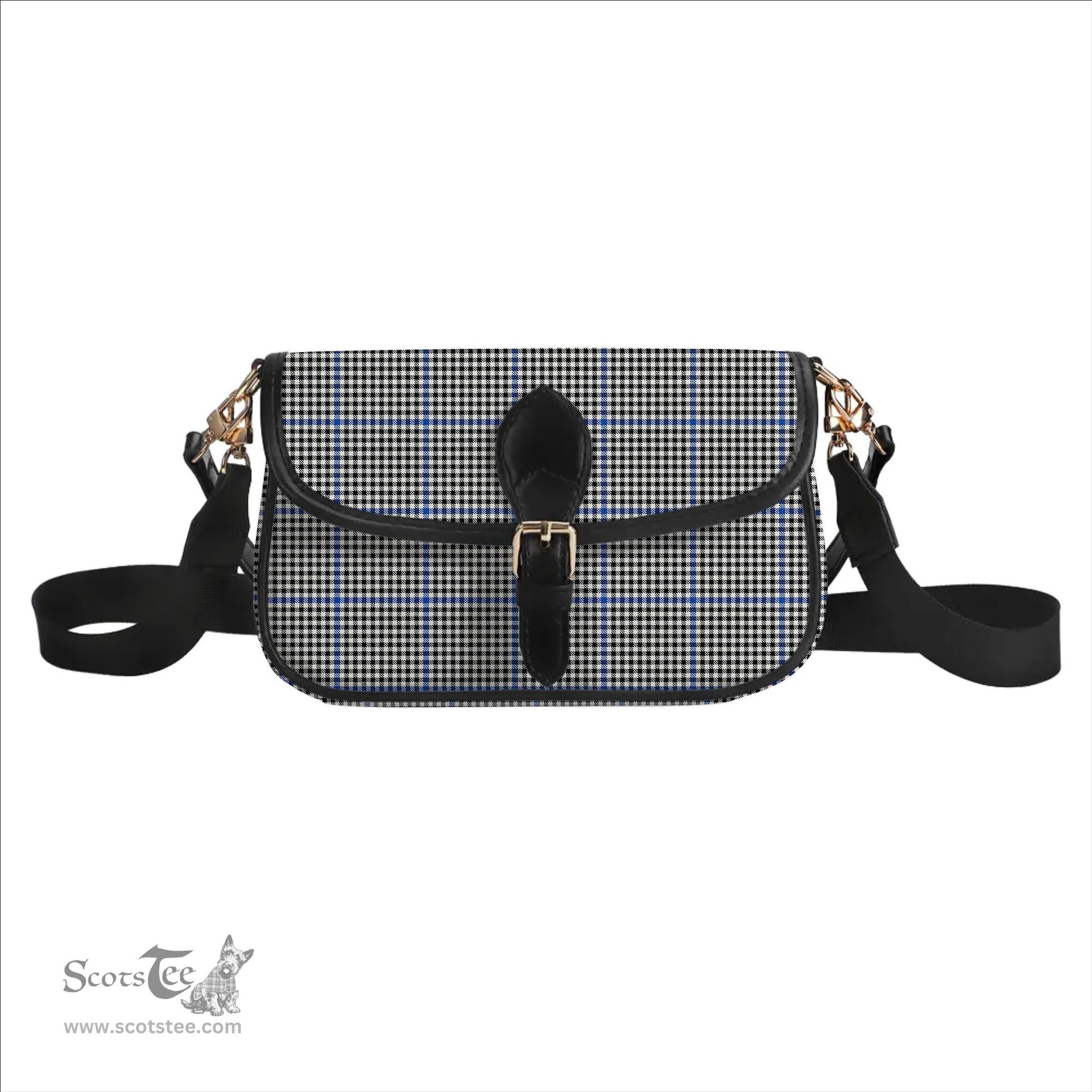 ScotsTee Shop Scottish Haig Modern Tartan Women's Chain Crossbody Bag Square Bag