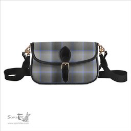 ScotsTee Shop Scottish Haig Modern Tartan Women's Chain Crossbody Bag Square Bag