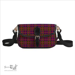 ScotsTee Shop Scottish MacIntyre Modern Tartan Women's Chain Crossbody Bag Square Bag