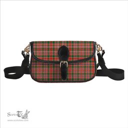 ScotsTee Shop Scottish MacAlister Ancient Clan Tartan Women's Chain Crossbody Bag Square Bag