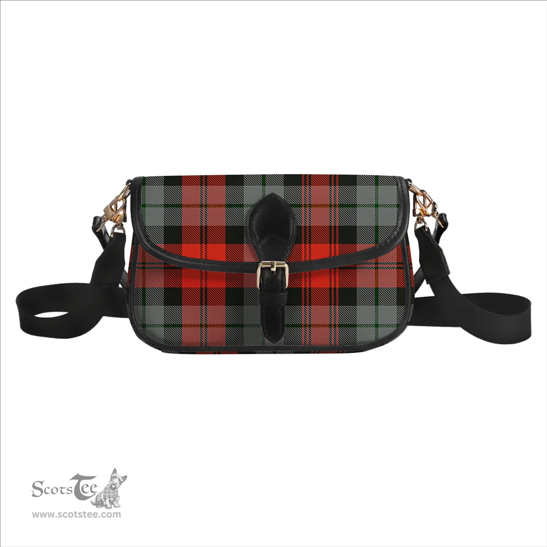 ScotsTee Shop Scottish MacLachlan Weathered Tartan Women's Chain Crossbody Bag Square Bag