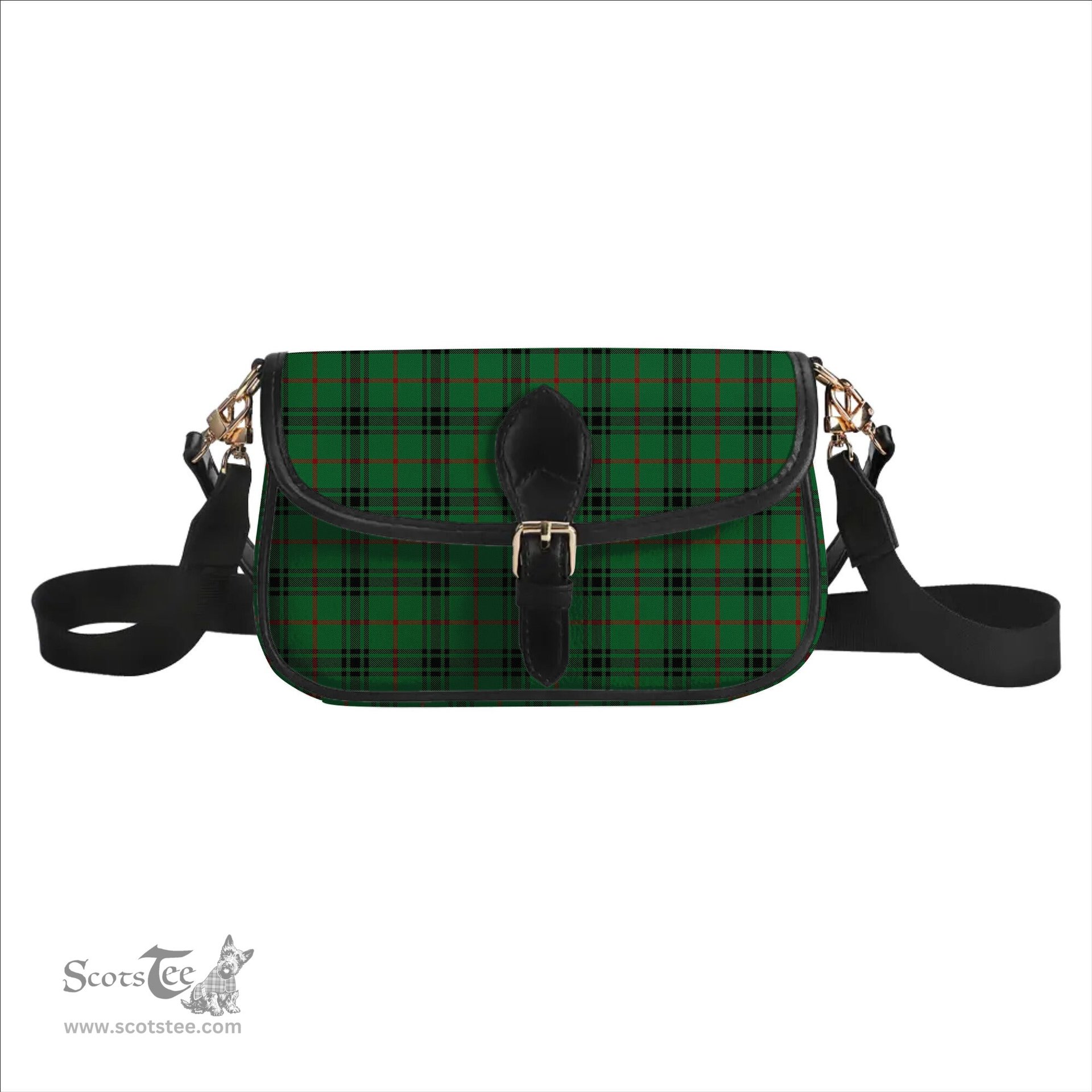 ScotsTee Shop Scottish MacArthur-Fox Ancient Tartan Women's Chain Crossbody Bag Square Bag