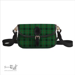 ScotsTee Shop Scottish MacArthur-Fox Ancient Tartan Women's Chain Crossbody Bag Square Bag