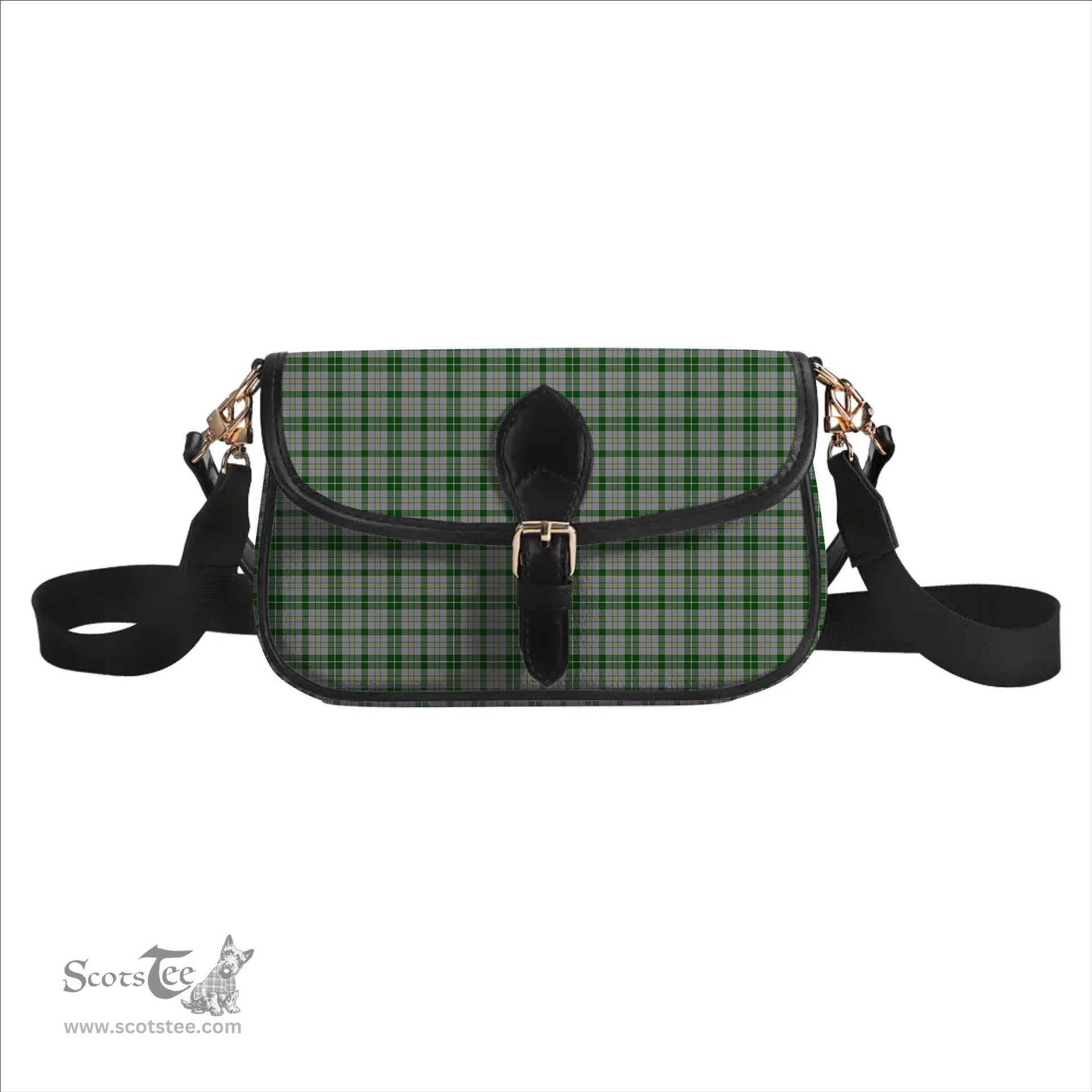 ScotsTee Shop Scottish MacGiboney Dress Tartan Women's Chain Crossbody Bag Square Bag
