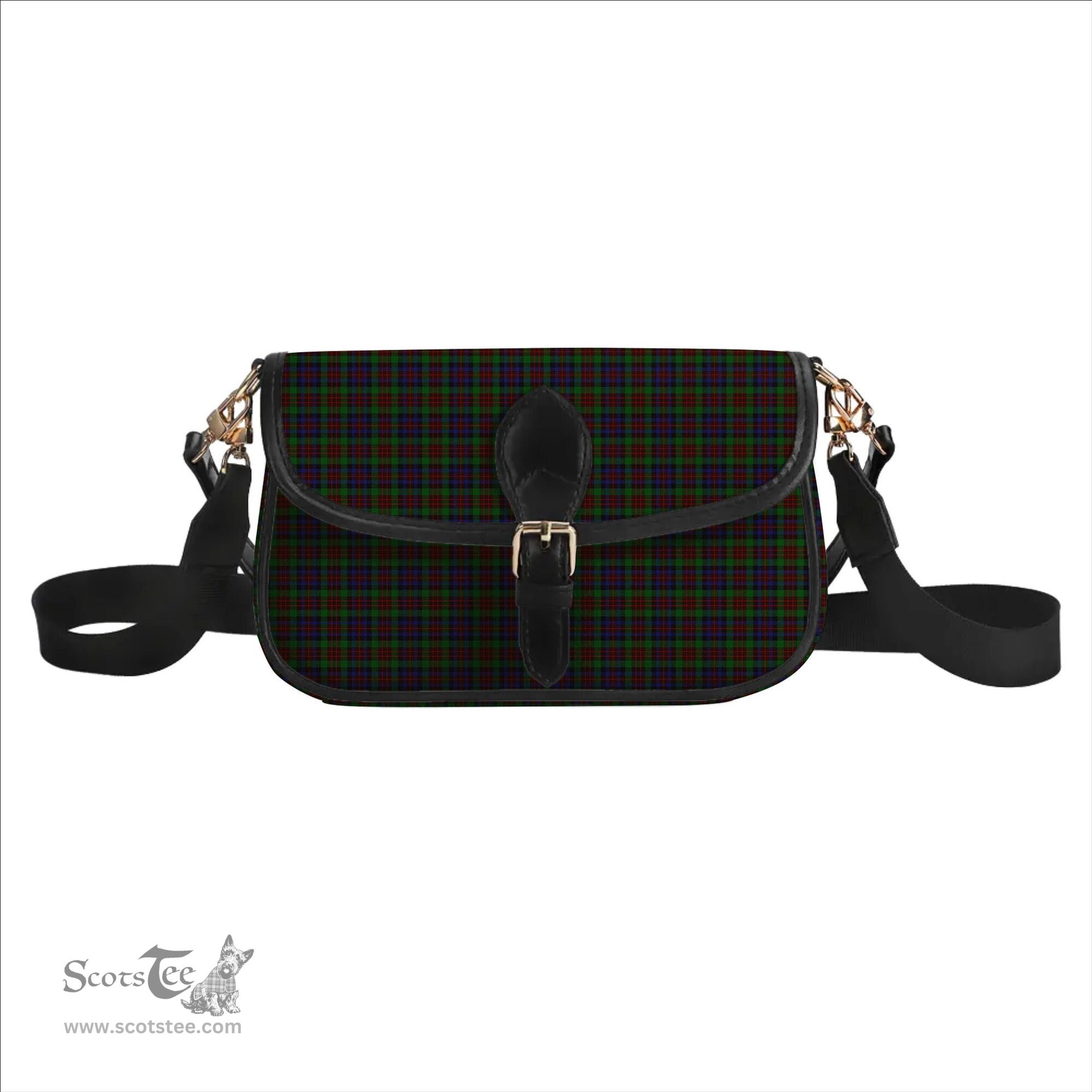 ScotsTee Shop Scottish MacDuff Hunting Tartan Women's Chain Crossbody Bag Square Bag