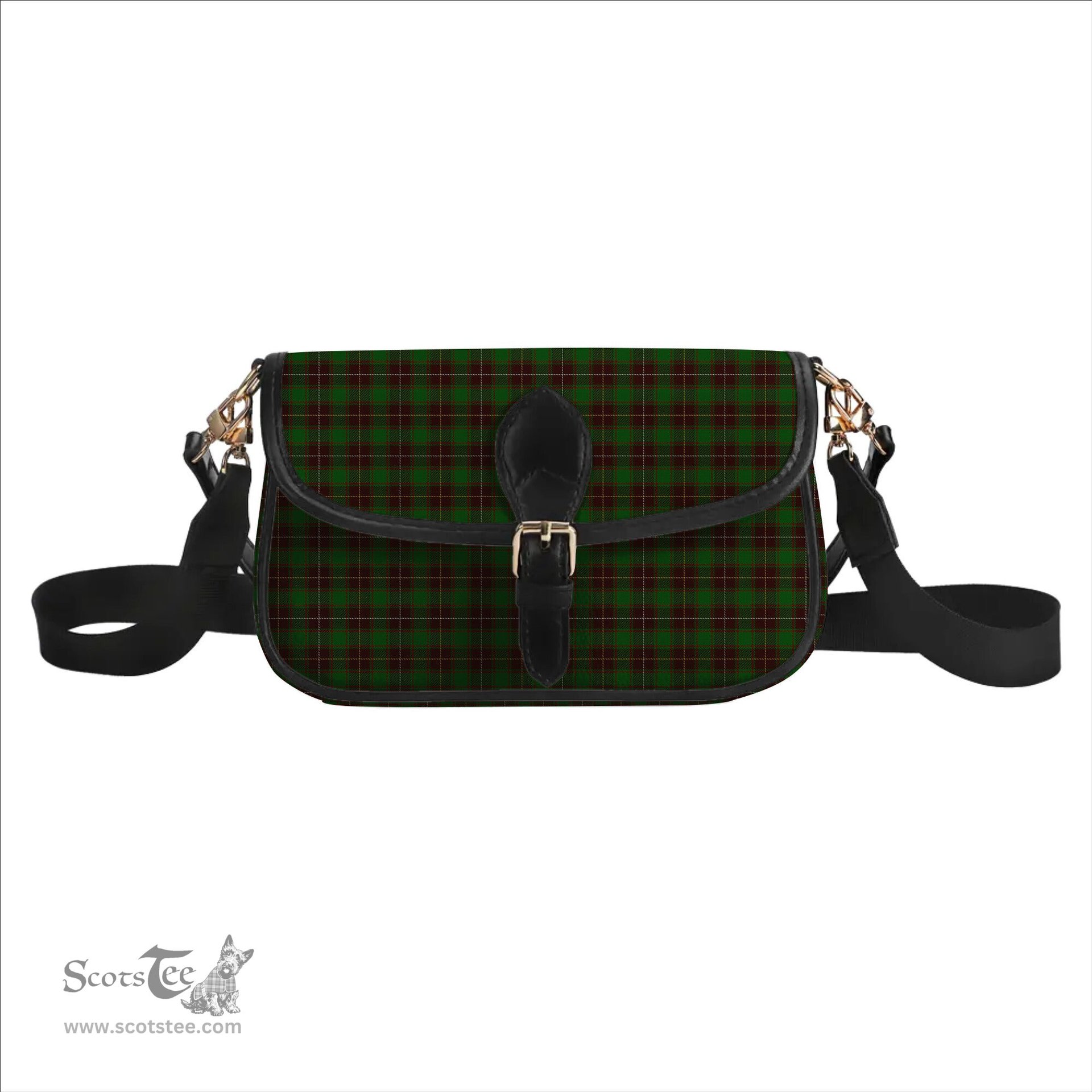 ScotsTee Shop Scottish MacFie Hunting Tartan Women's Chain Crossbody Bag Square Bag