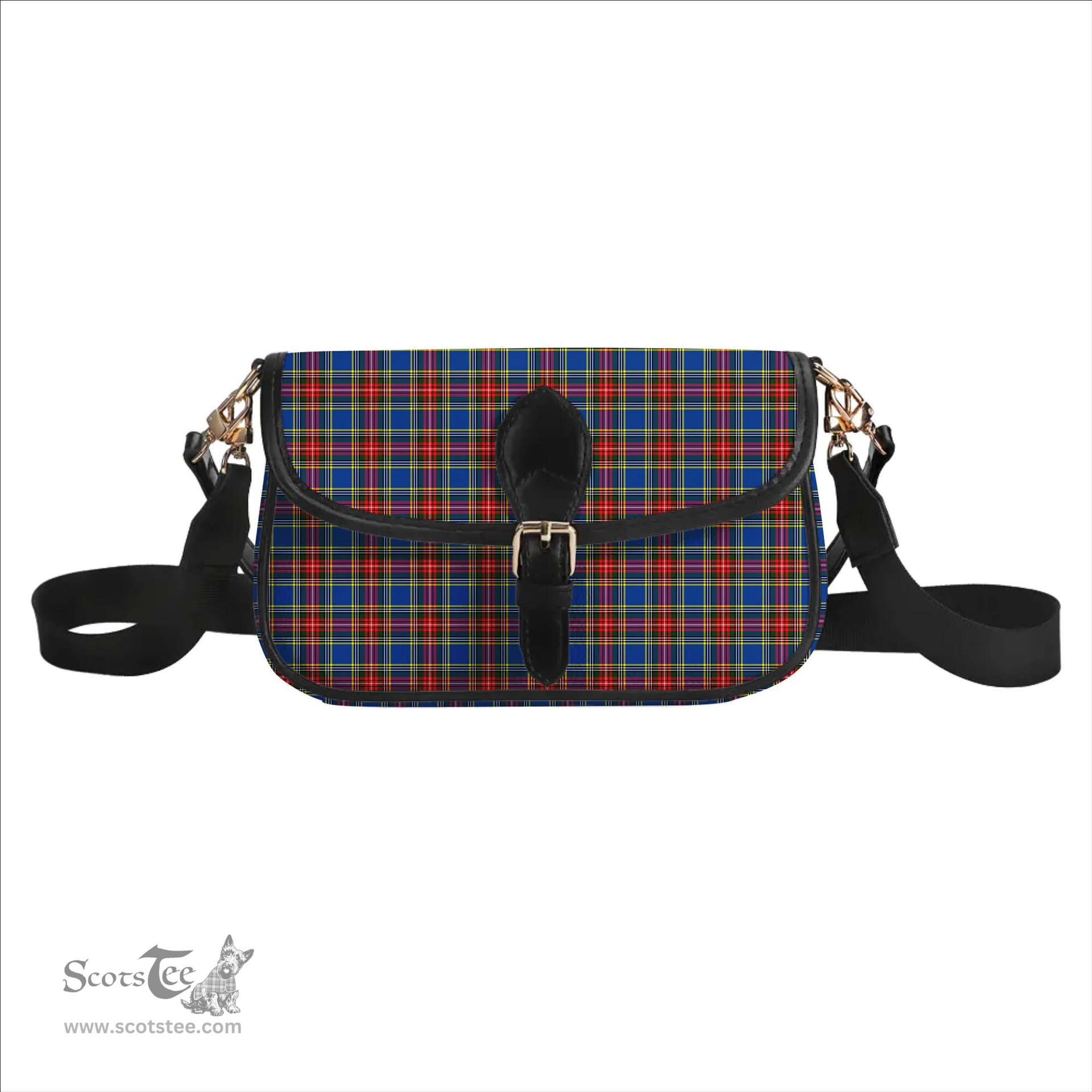 ScotsTee Shop Scottish MacBeth Modern SC Tartan Women's Chain Crossbody Bag Square Bag